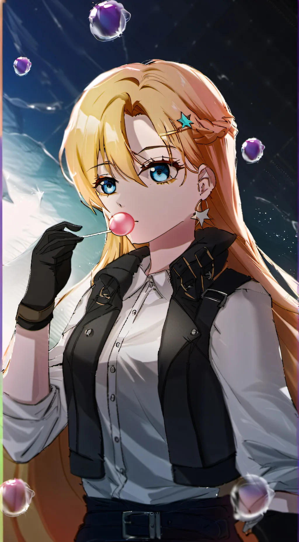 ai character: Angela  background