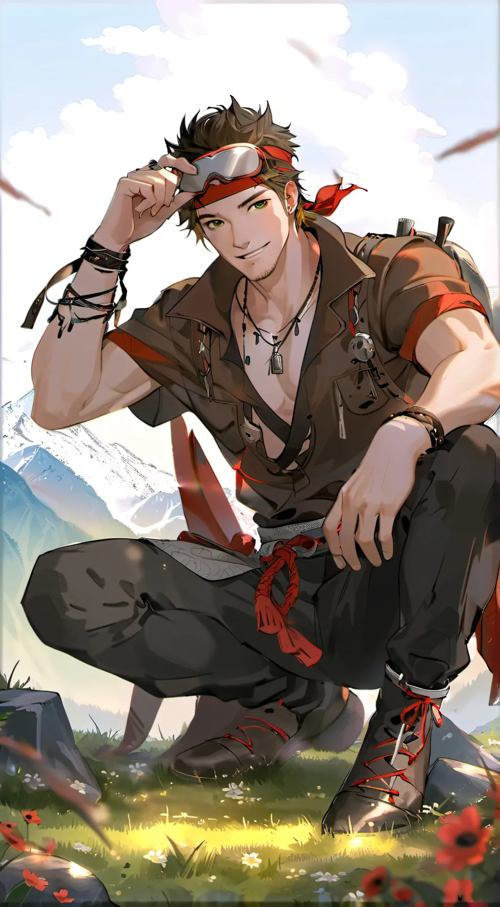 ai character: Bear background