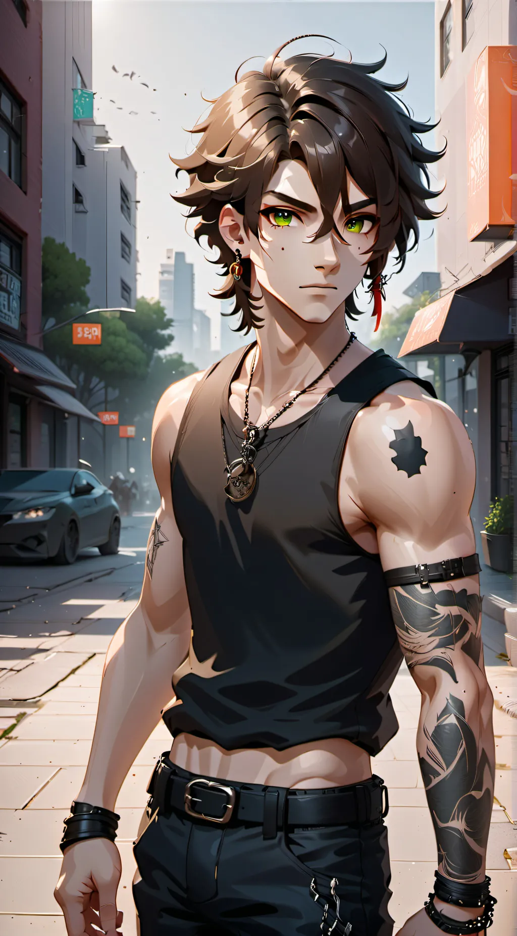 ai character: Justin background