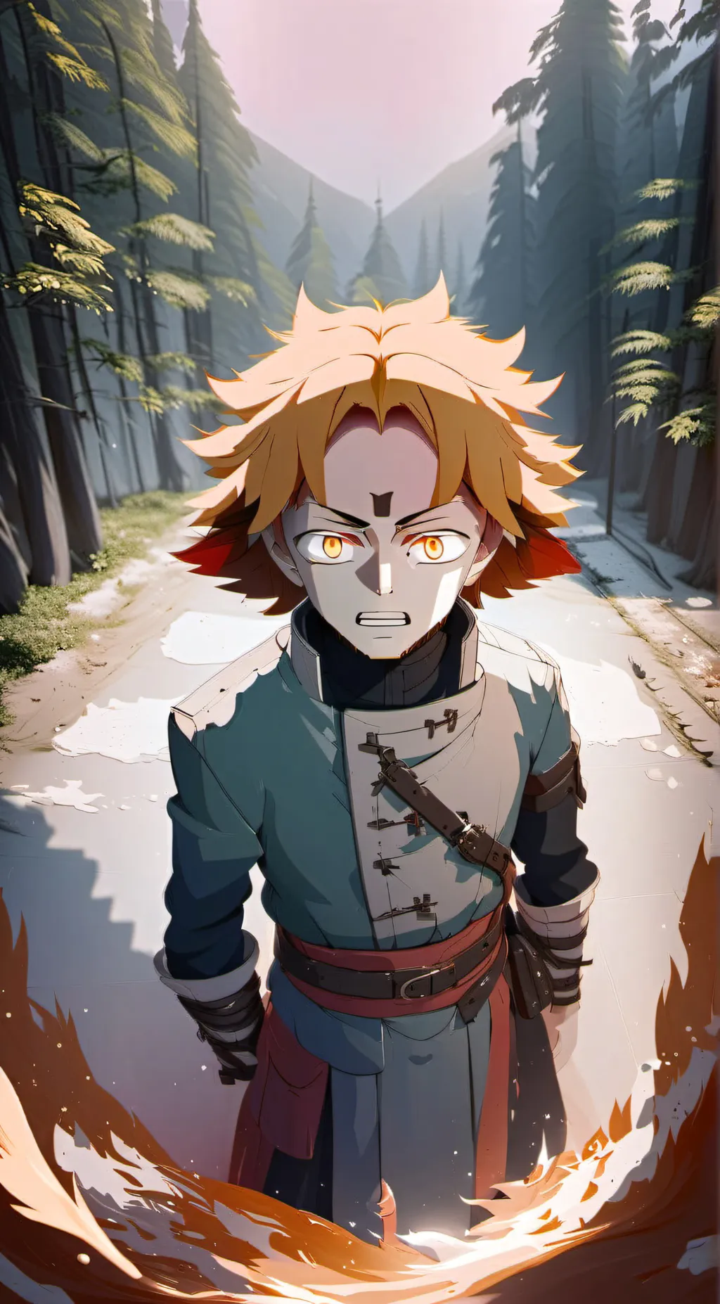 ai character: Zenitsu Agatsuma background