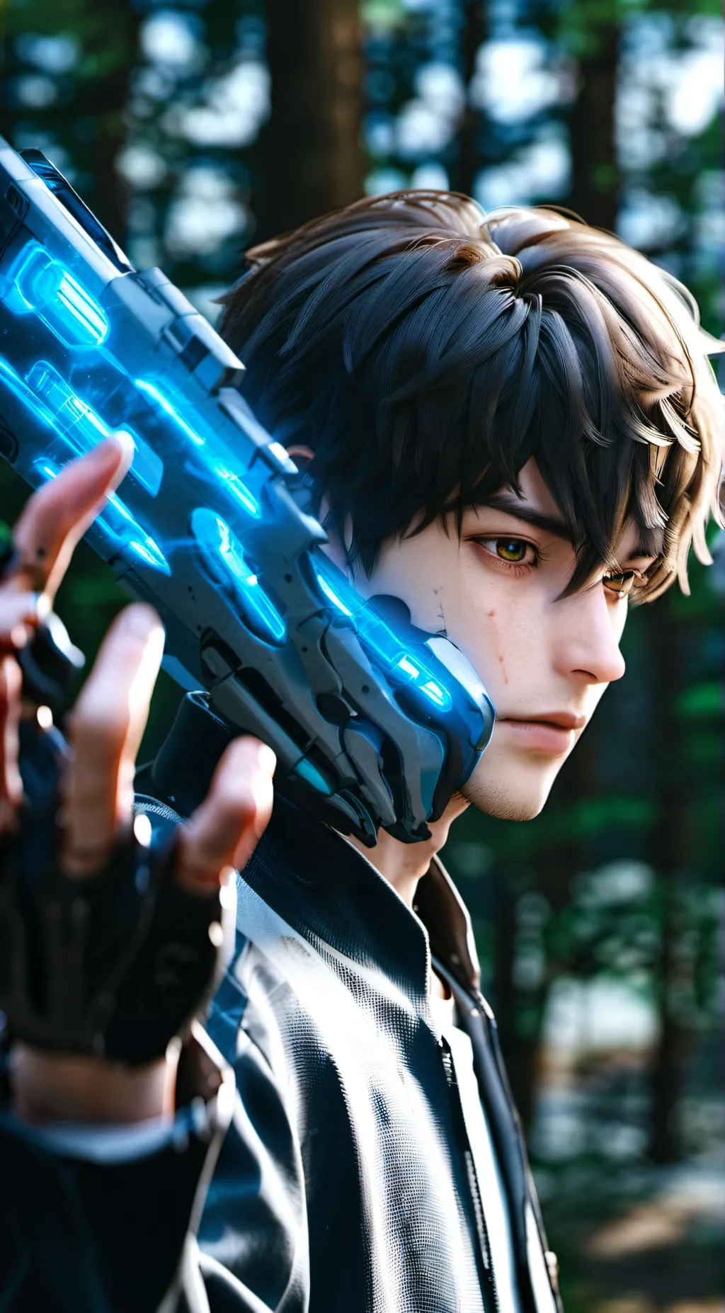 ai character: anime kid background