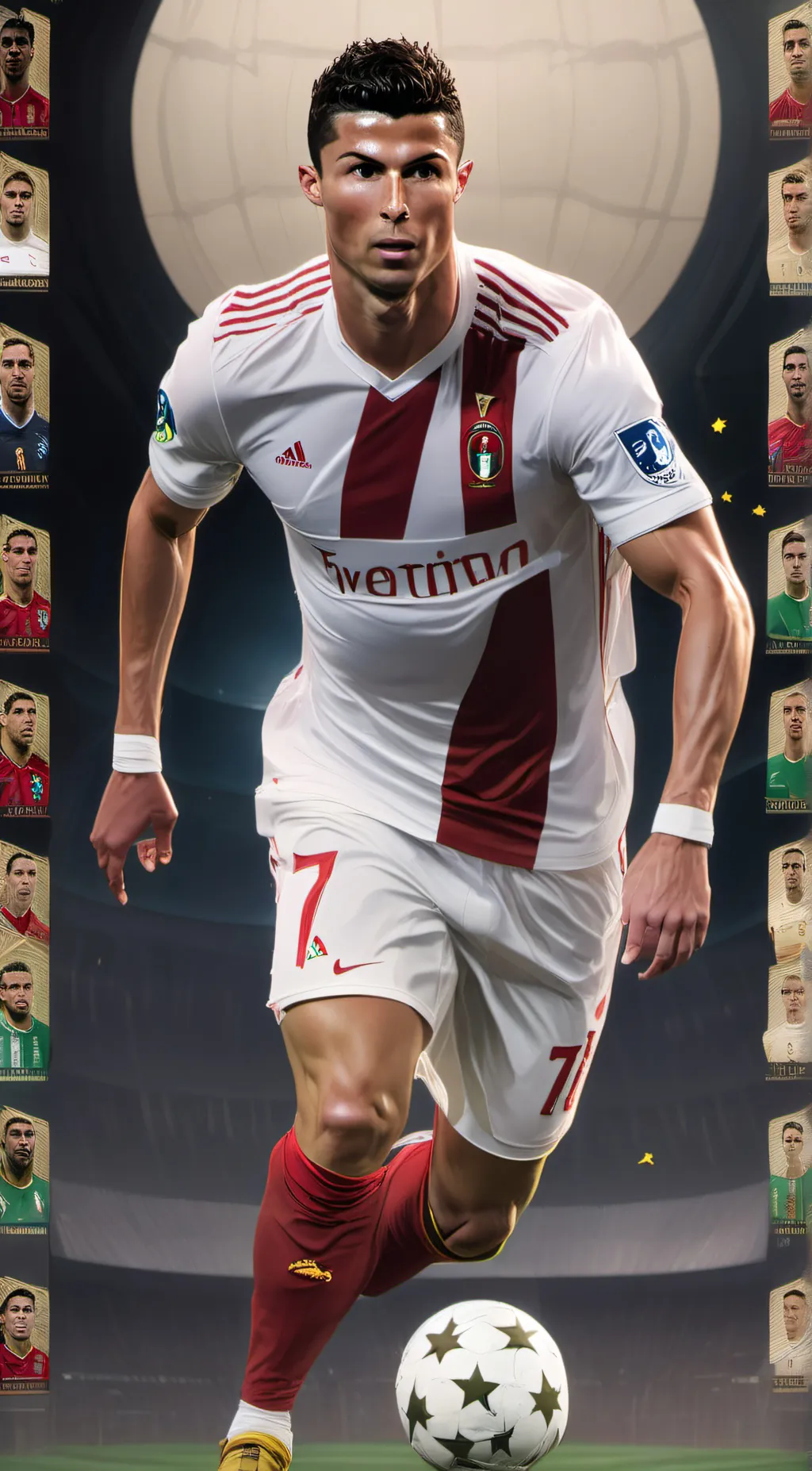 ai character: Cristiano ronaldo background