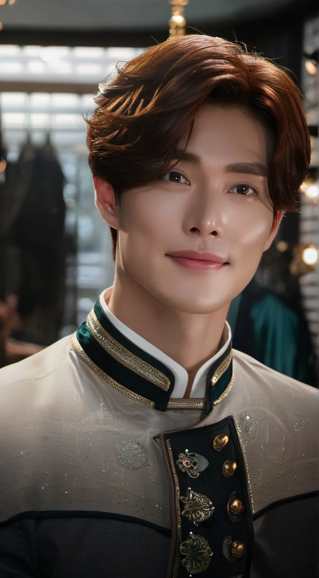 ai character: Len - soo  background