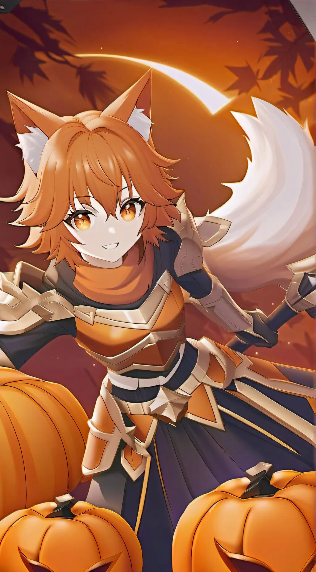 ai character: Pumpkant Literal background