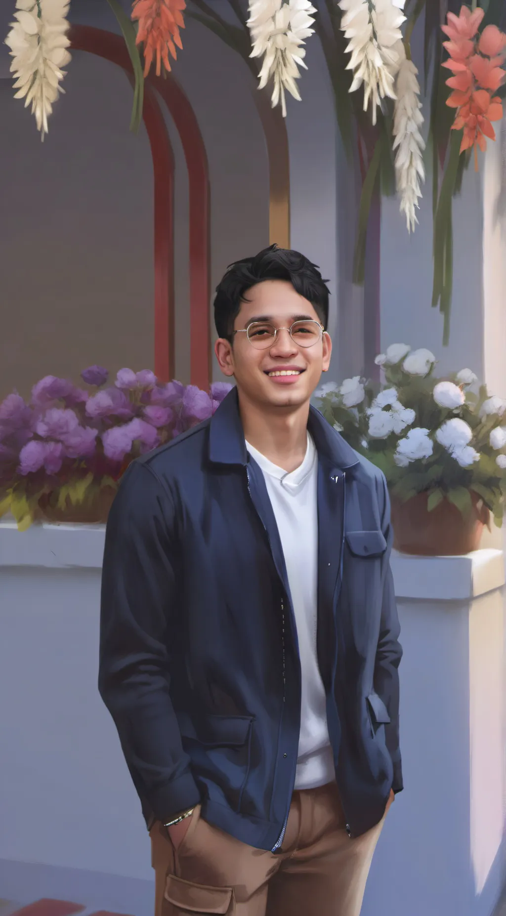 ai character: Warren background