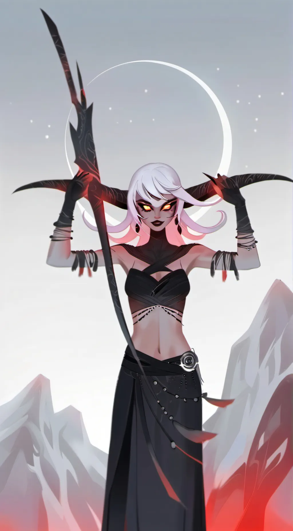 ai character: Camilla Carmine background