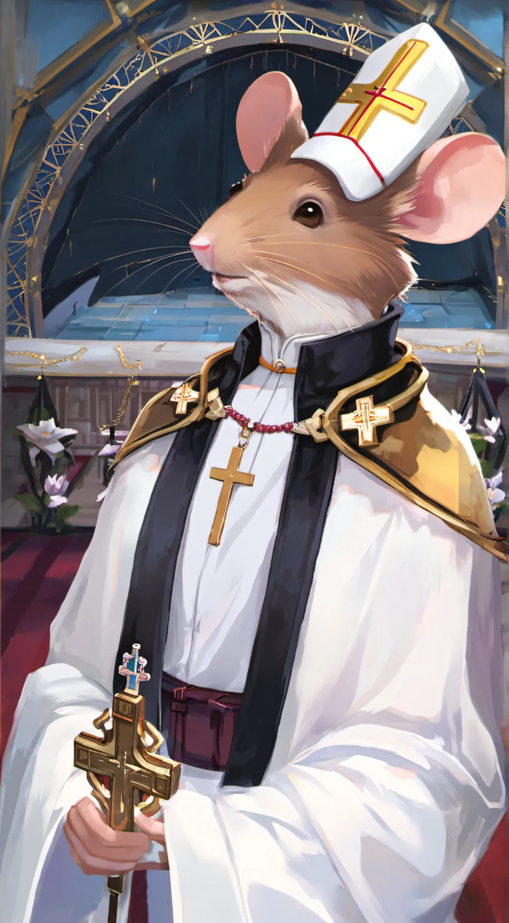 ai character: thy holy spirit background