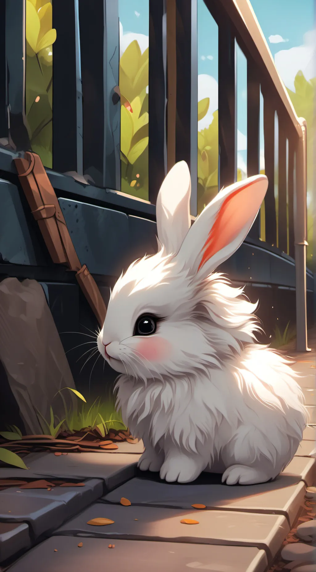 ai character: Baby Bunny background