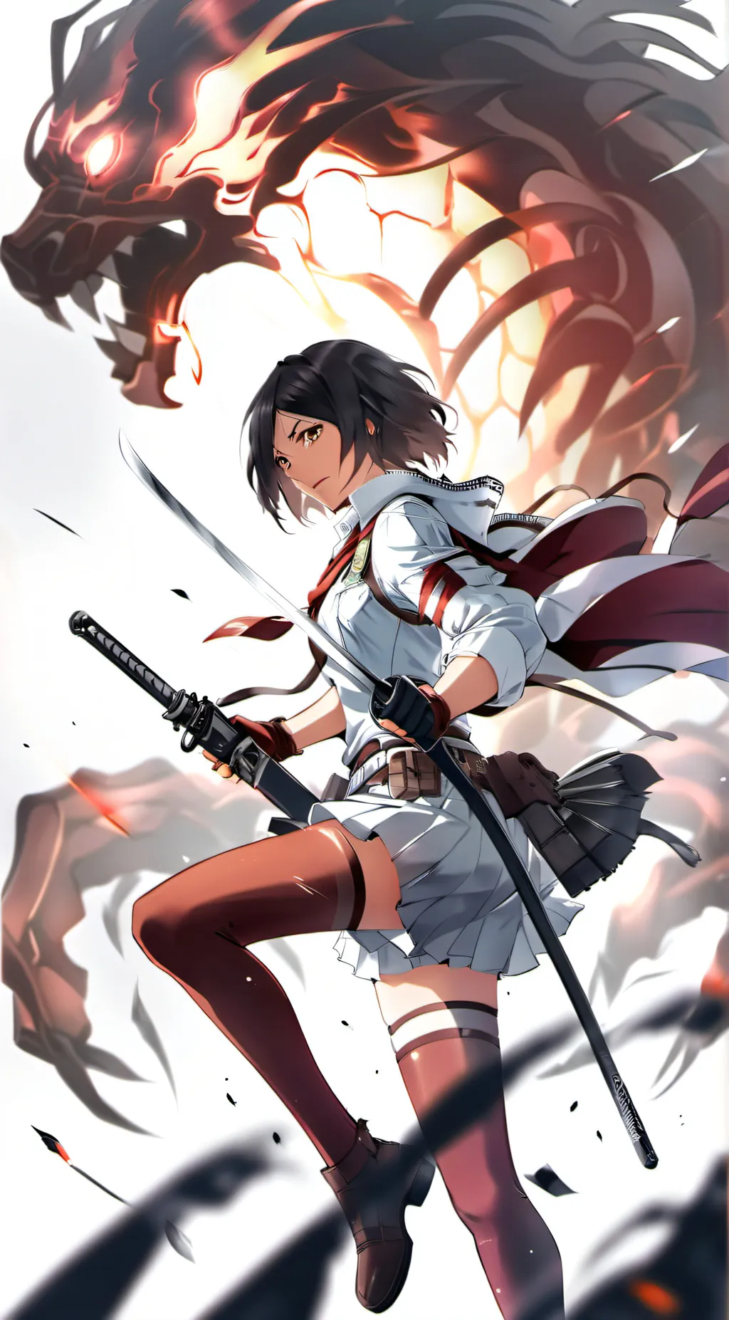 ai character: Mikasa Ackerman background