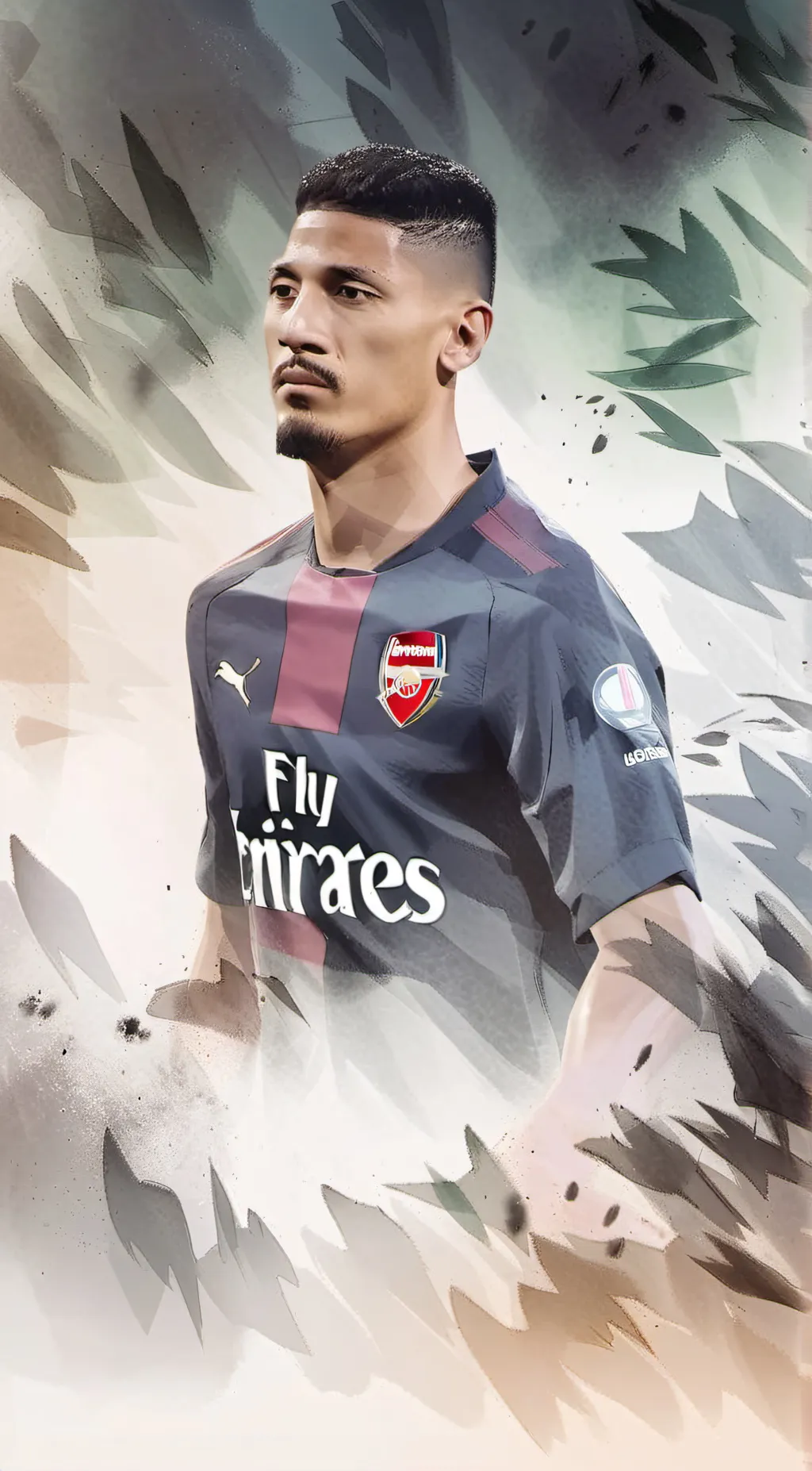 ai character: William Saliba  background
