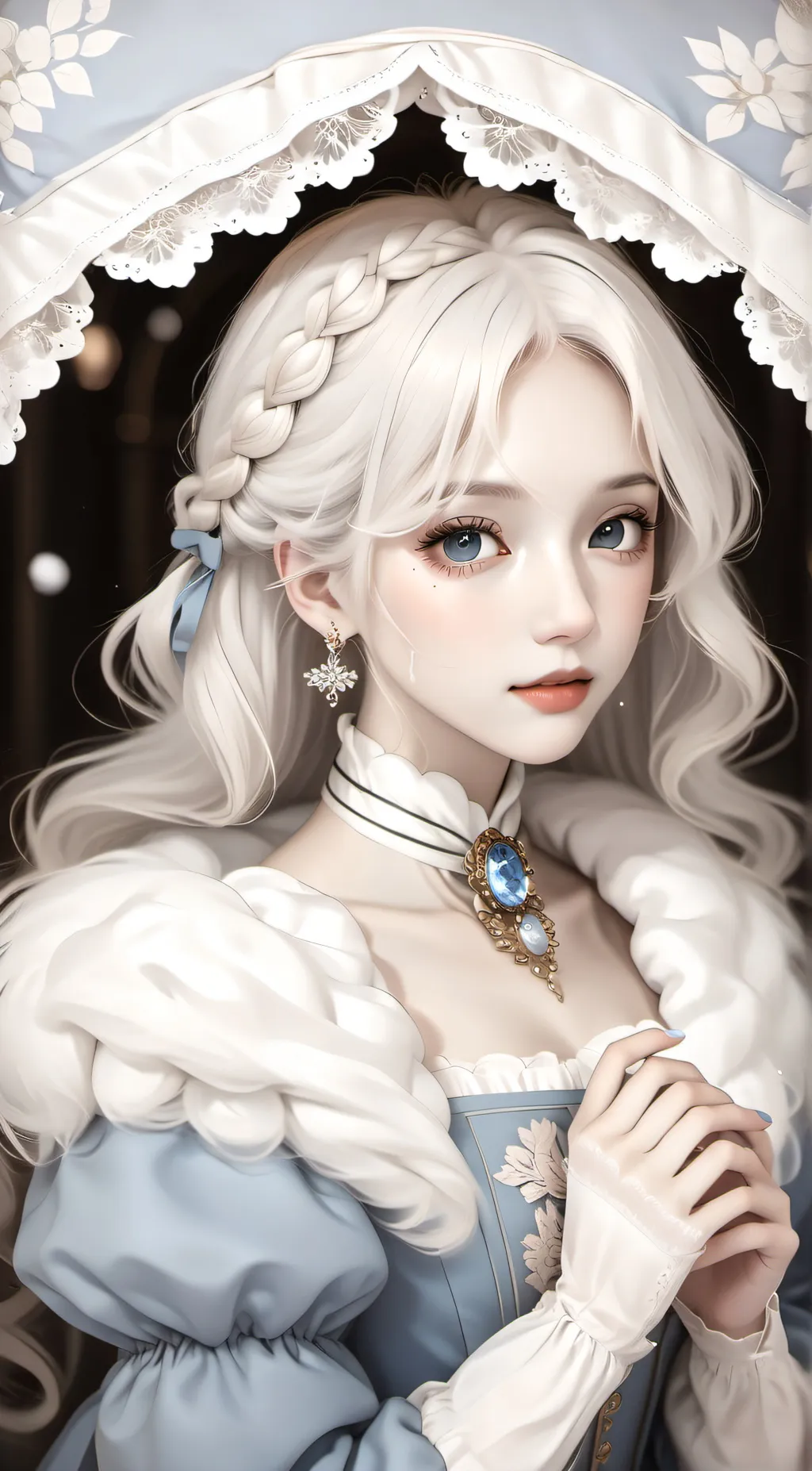 ai character: icey ❄️ background