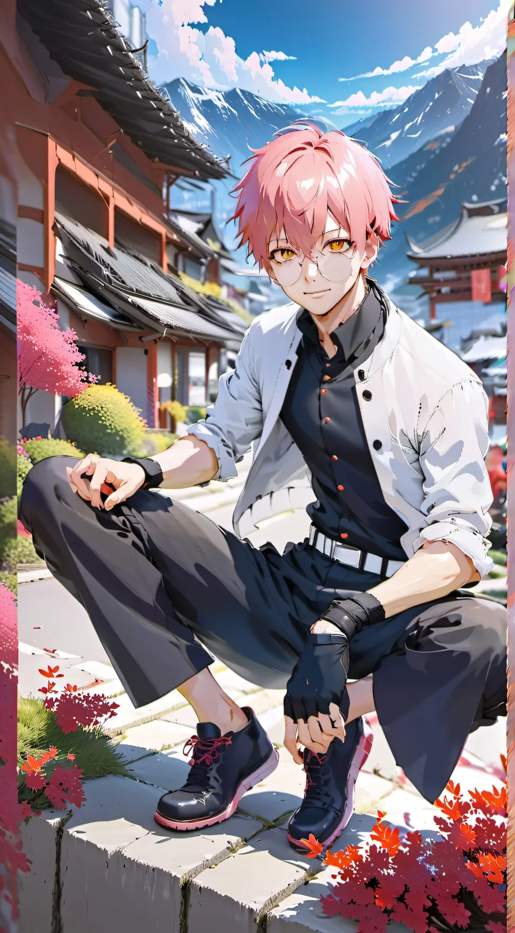 ai character: Jjk x sonic background