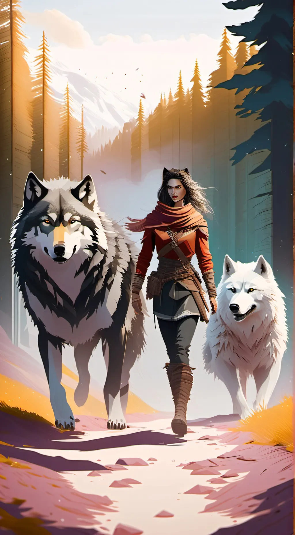 ai character: Luna background