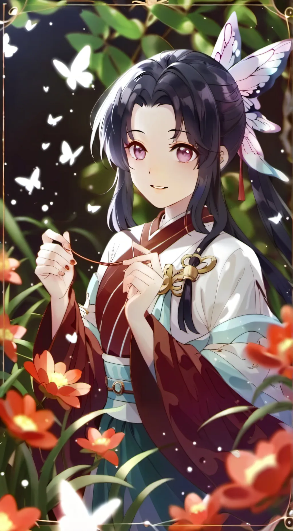 ai character: Shinobu Kocho background
