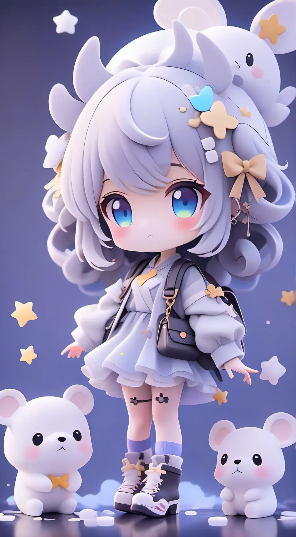 ai character: 💙bluefire🔥 💙 background