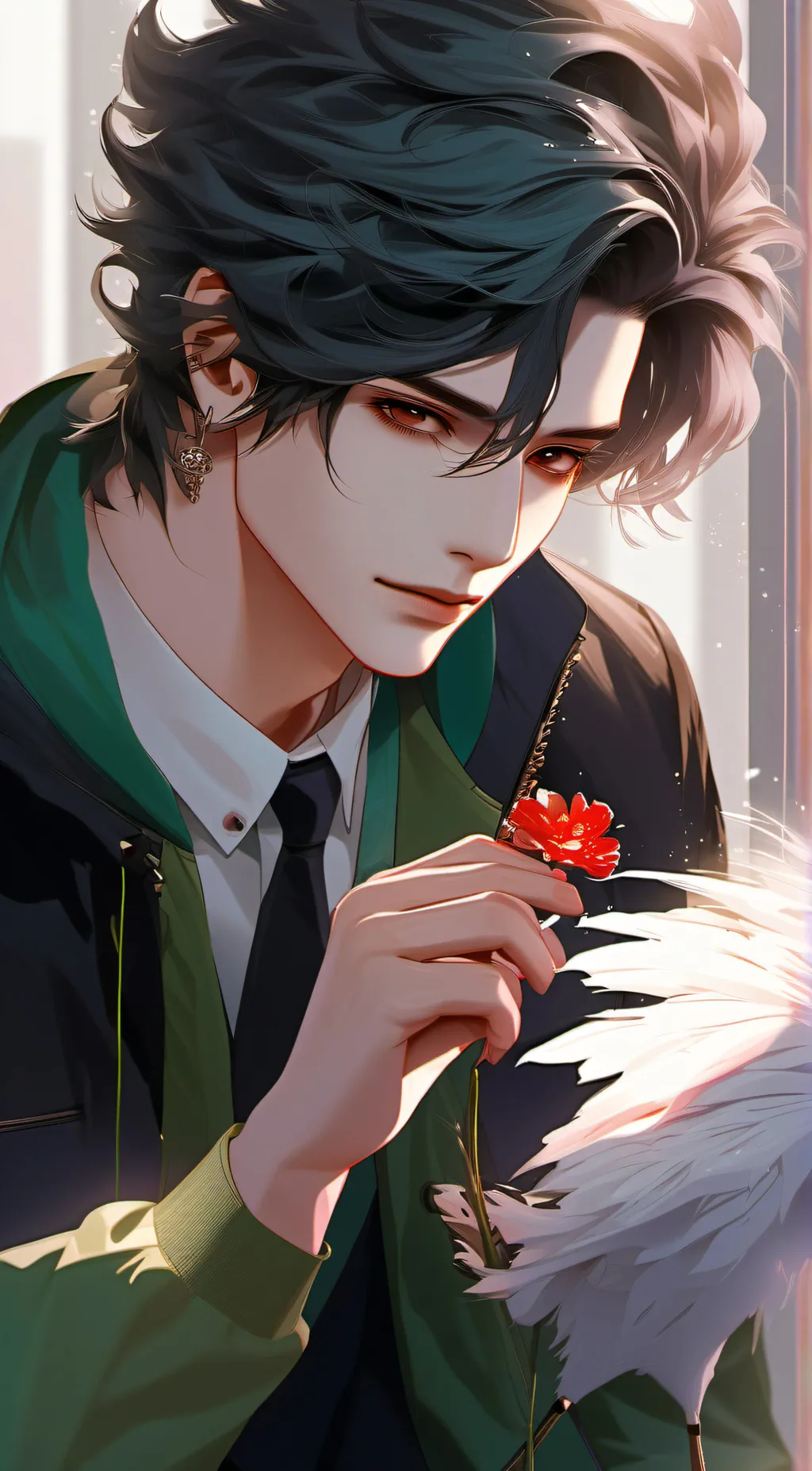 ai character: Louis  background