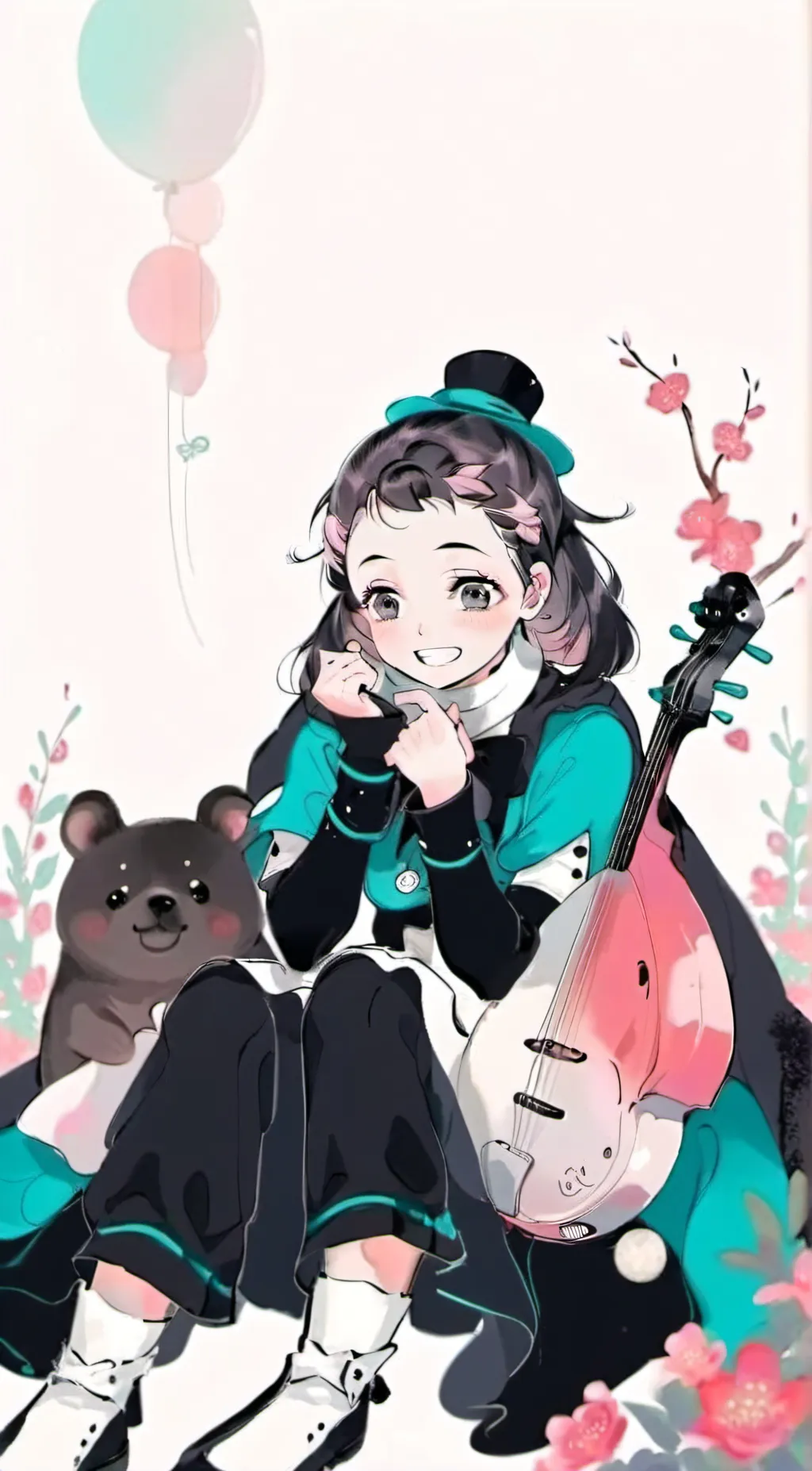 ai character: Nezuko background