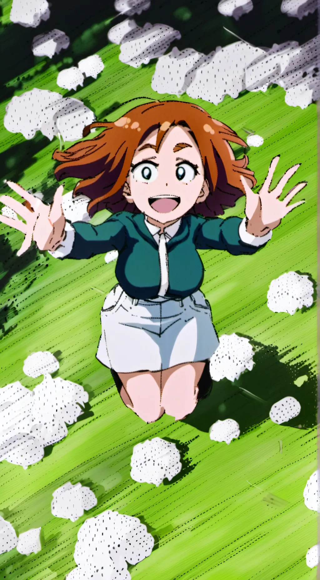 ai character: Uraraka  background