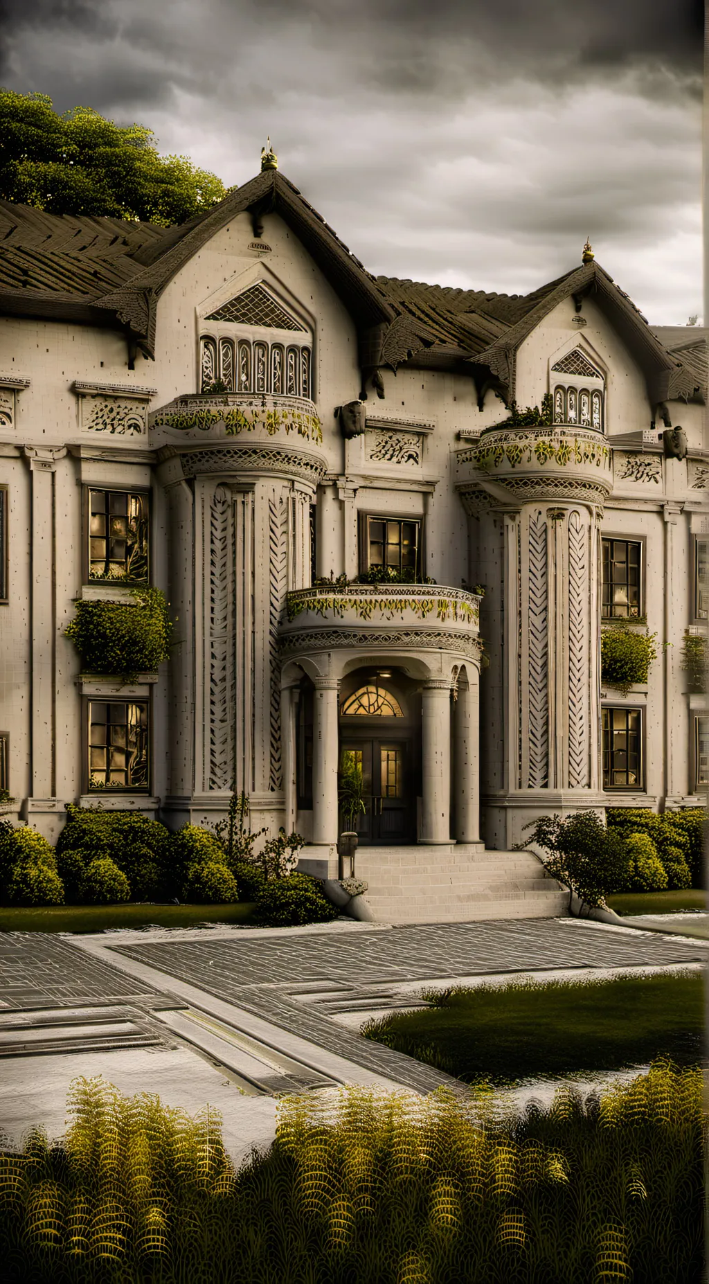 ai character: Malfoy manor background