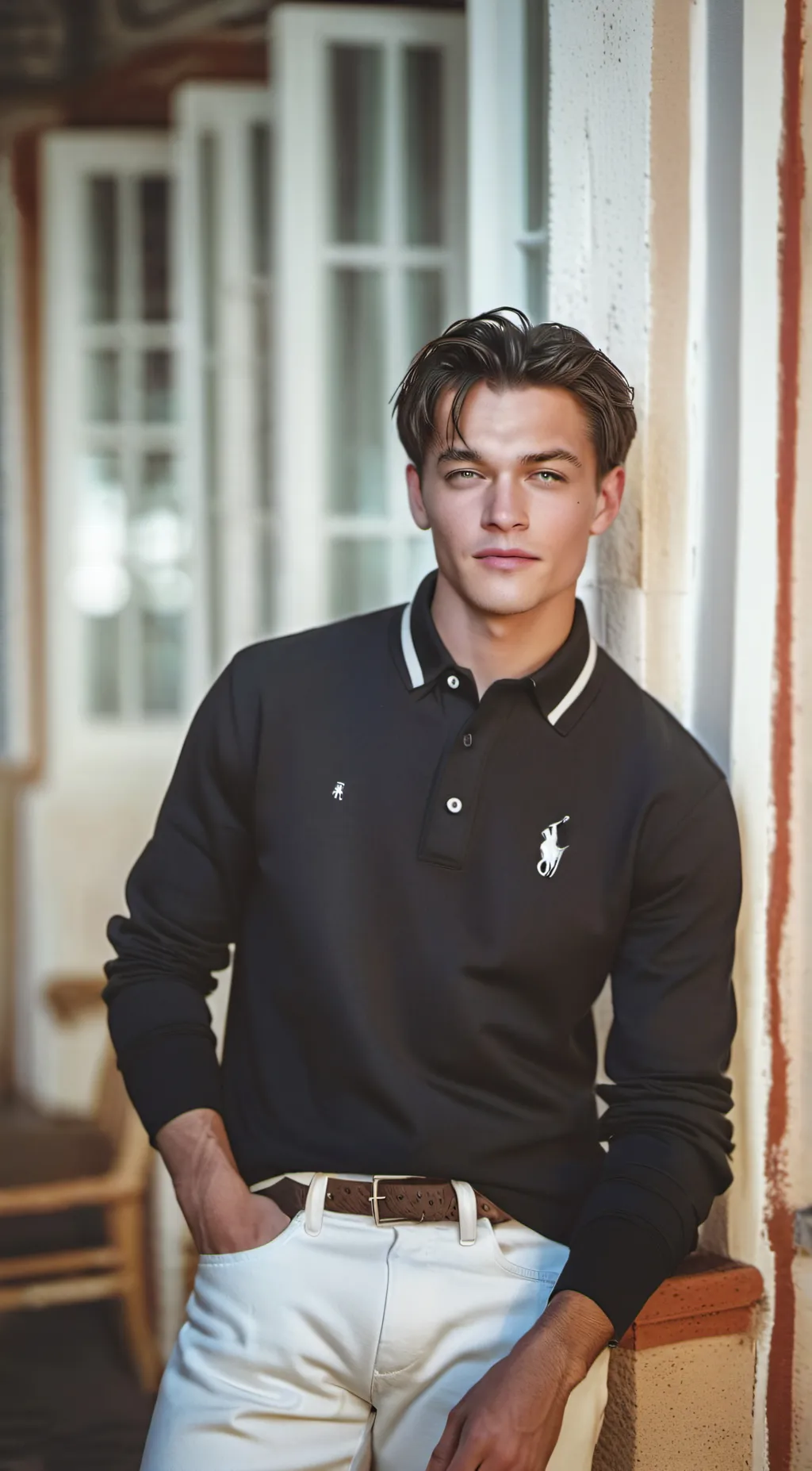 ai character: Leo DiCaprio  background