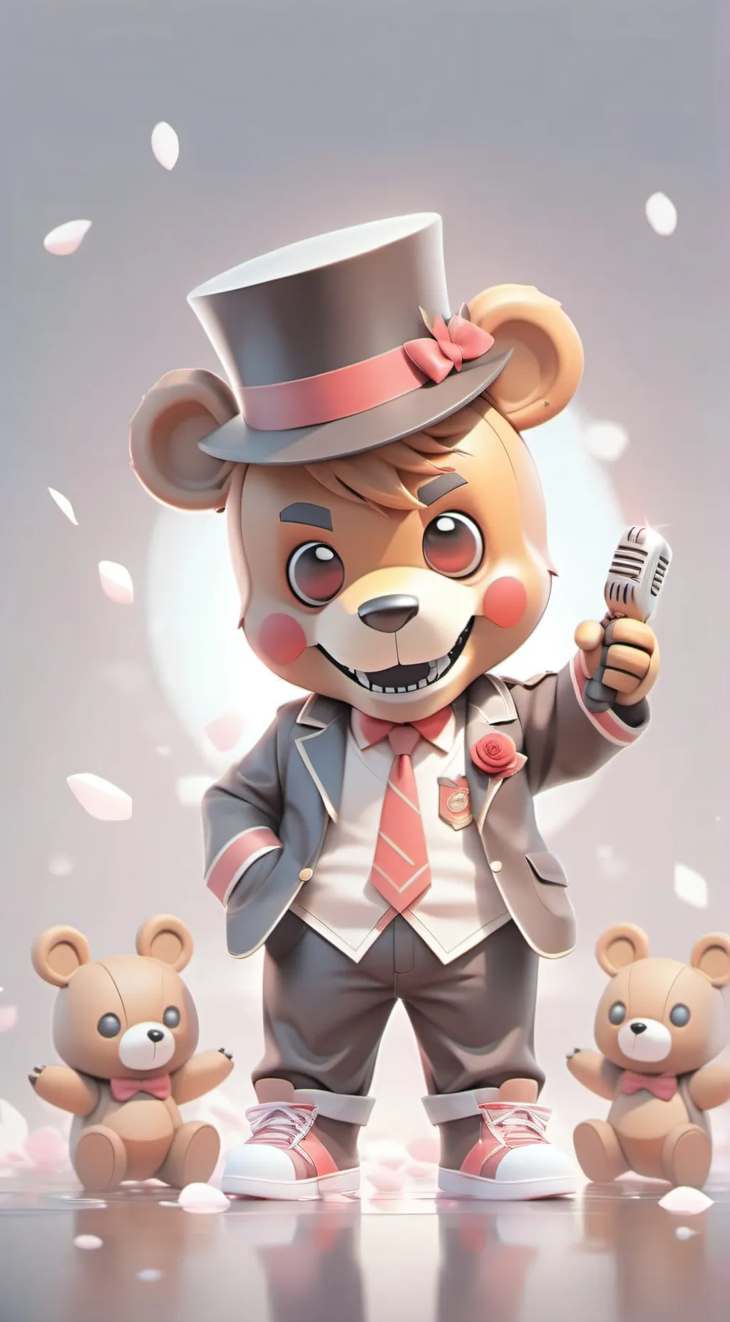 ai character: Fredbear  background