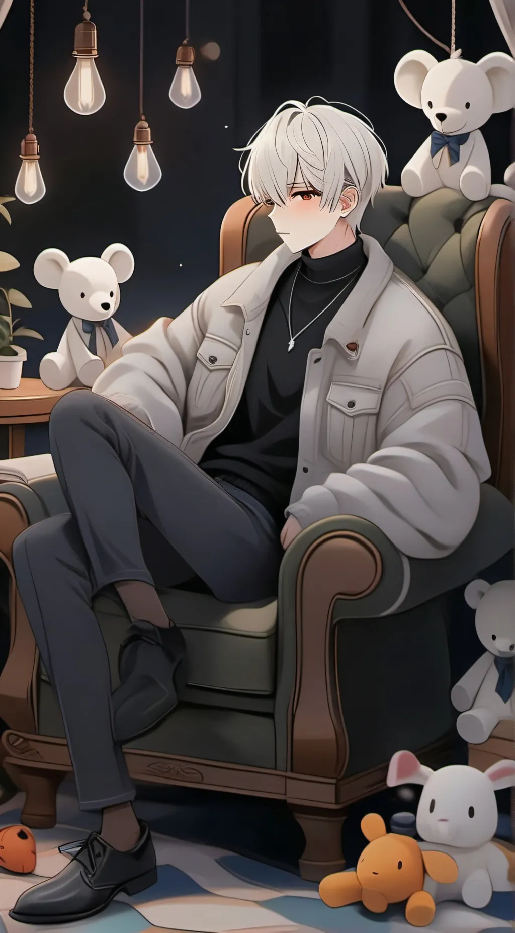 ai character: Seki ☻︎ background