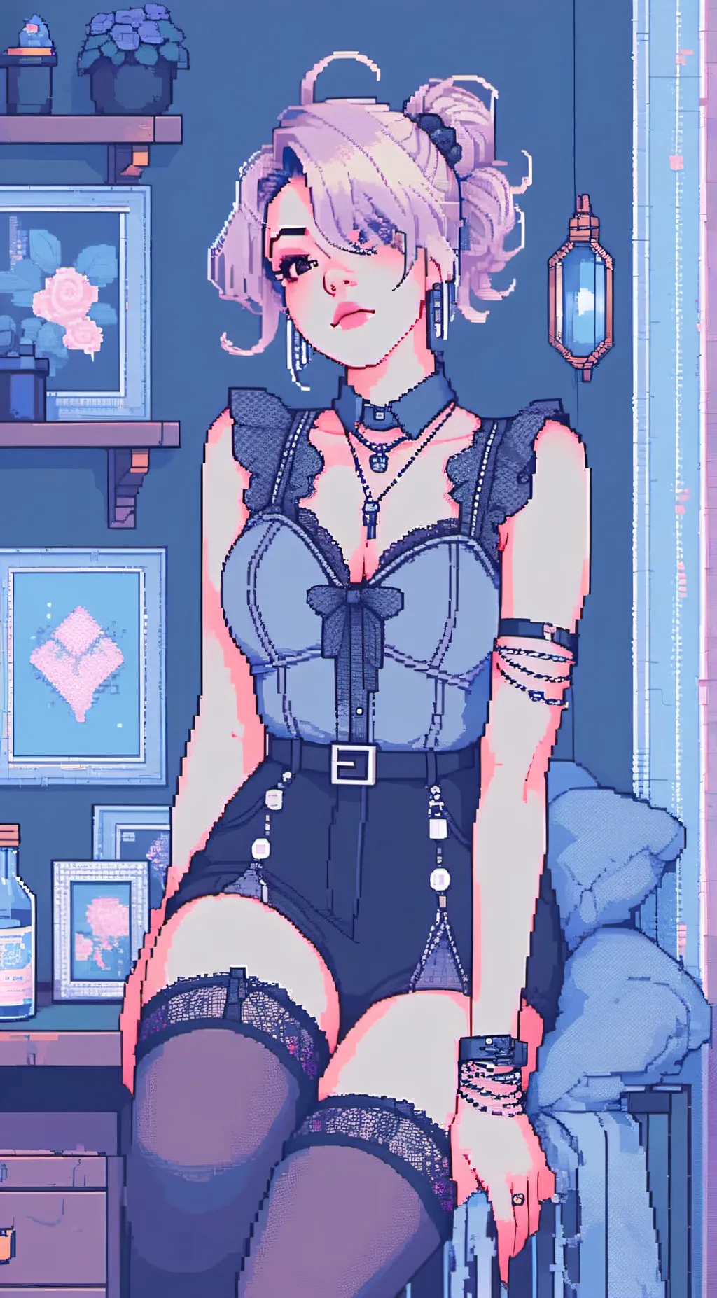 ai character: Pixel Anis background