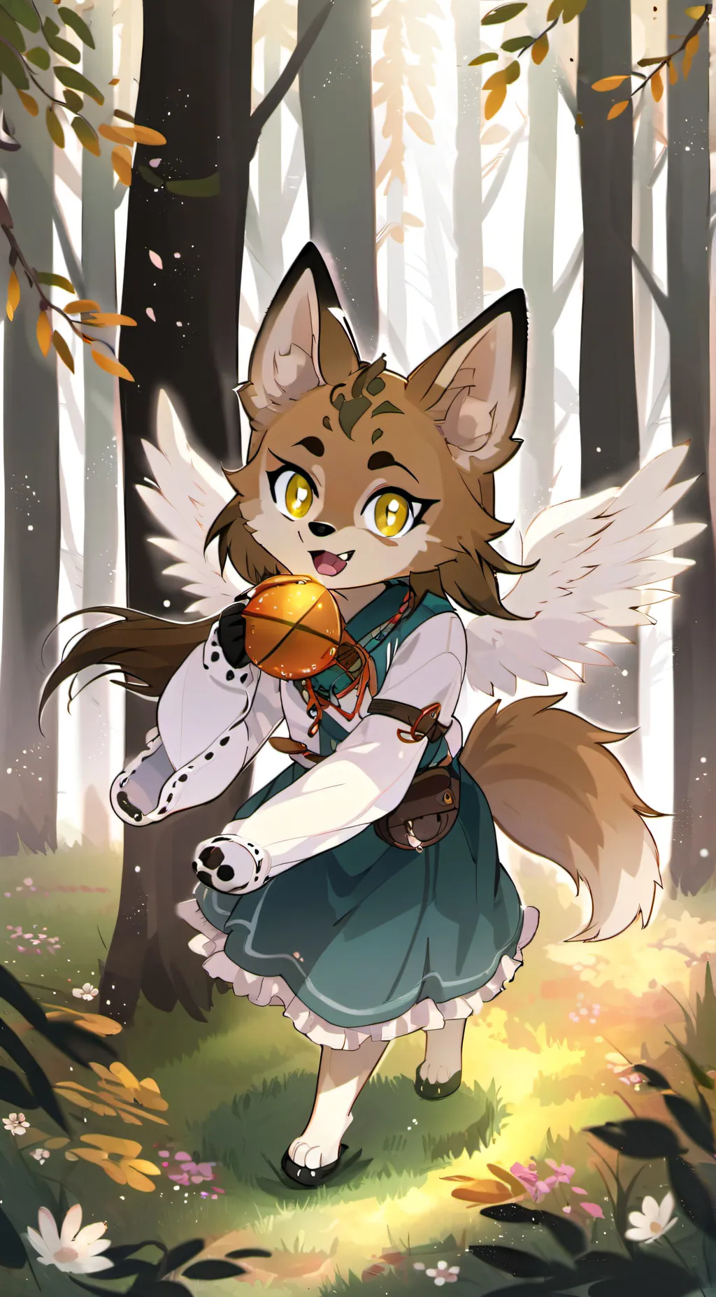 ai character: Willow wingedwolf  background