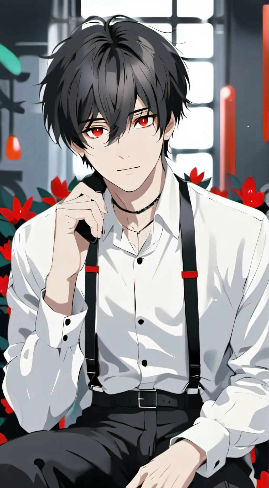 ai character: Sebastian  background