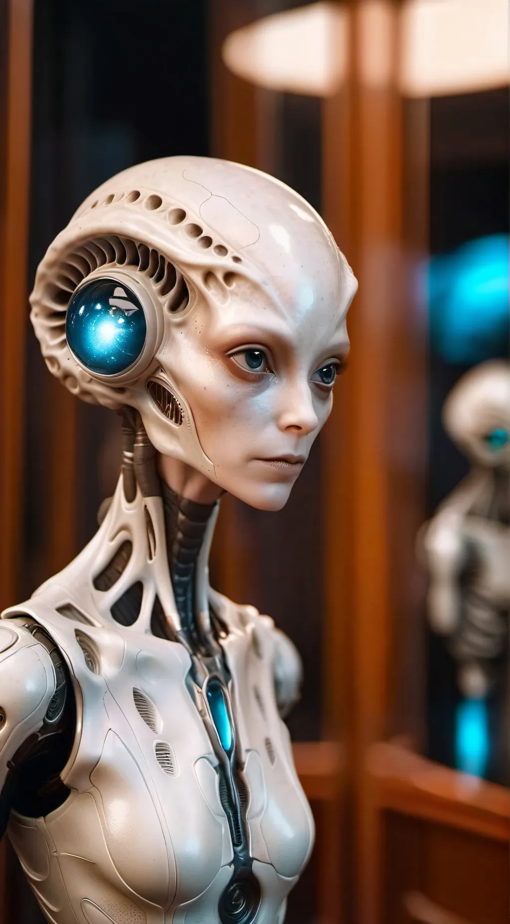 ai character: ufo museum  background