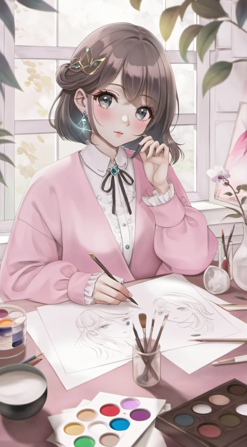 ai character: Tiffany  background