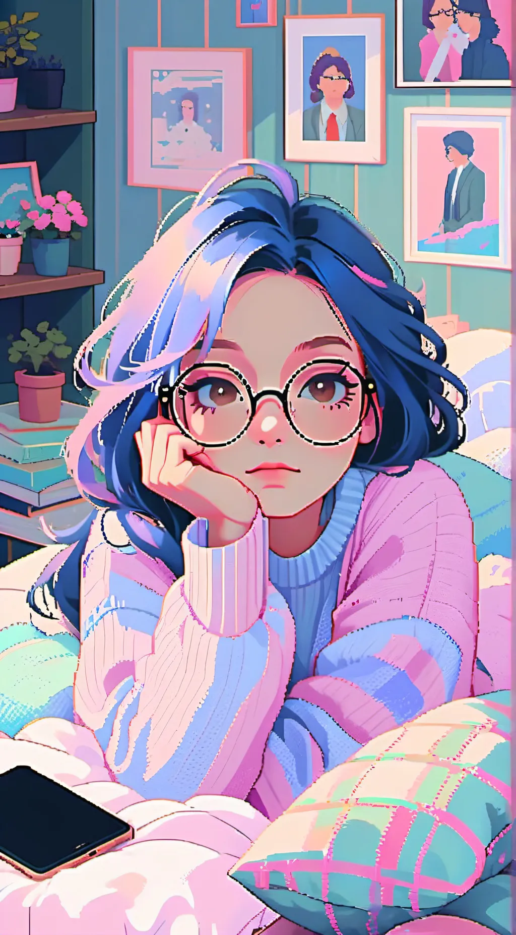 ai character: Salina Cunningham  background