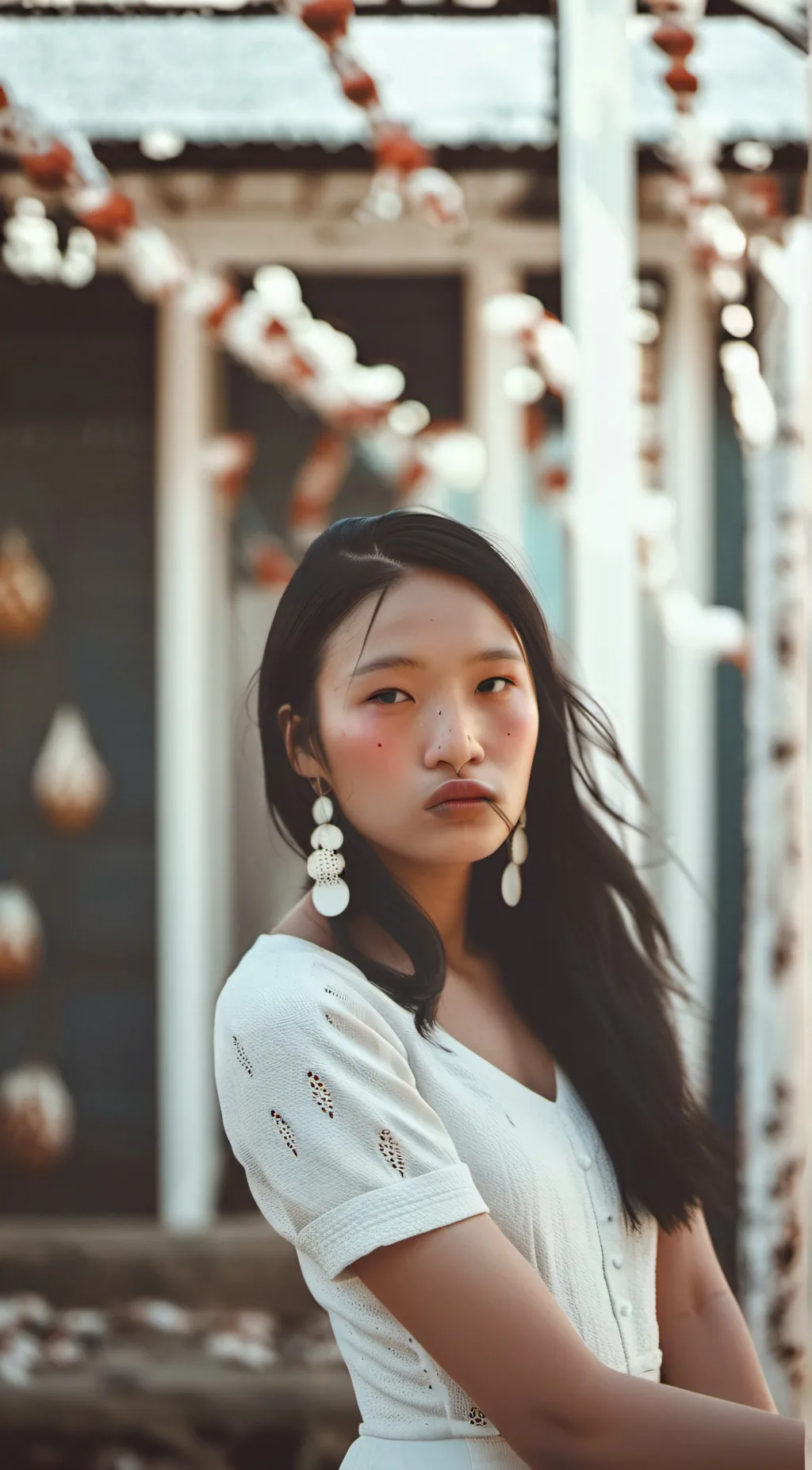 ai character: Amber background