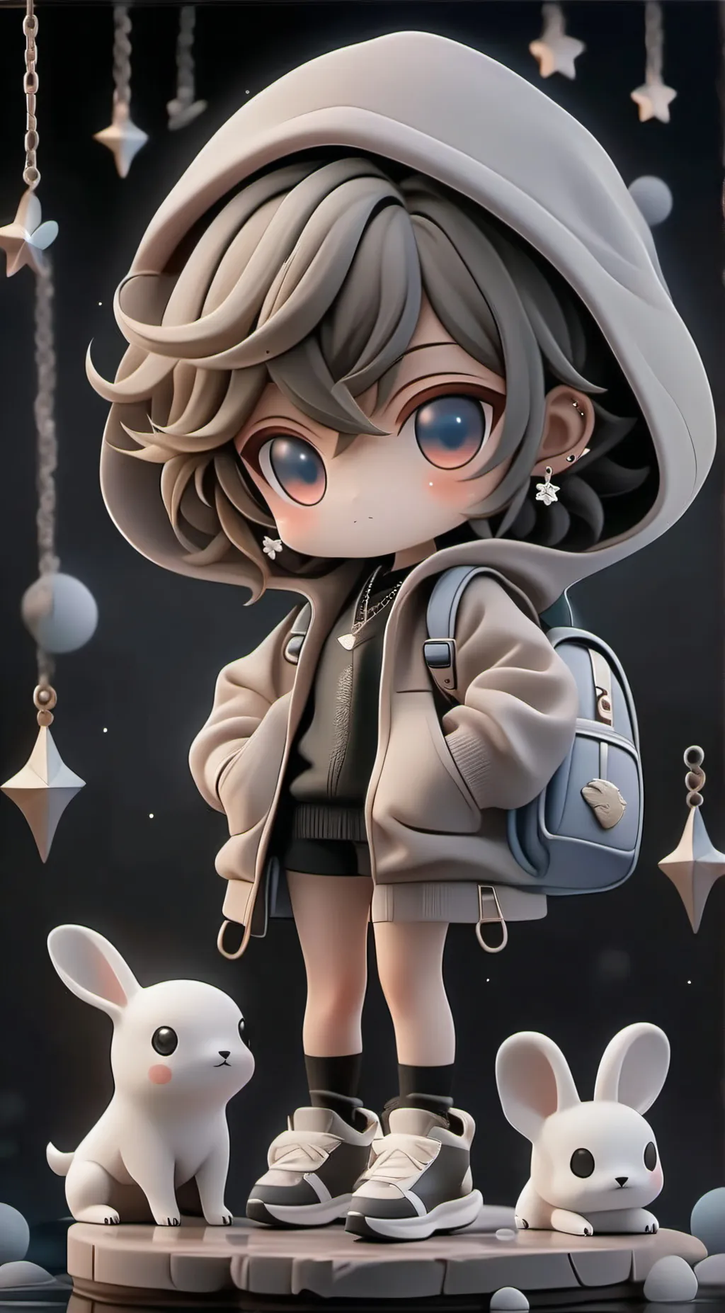 ai character: Imoji cat background