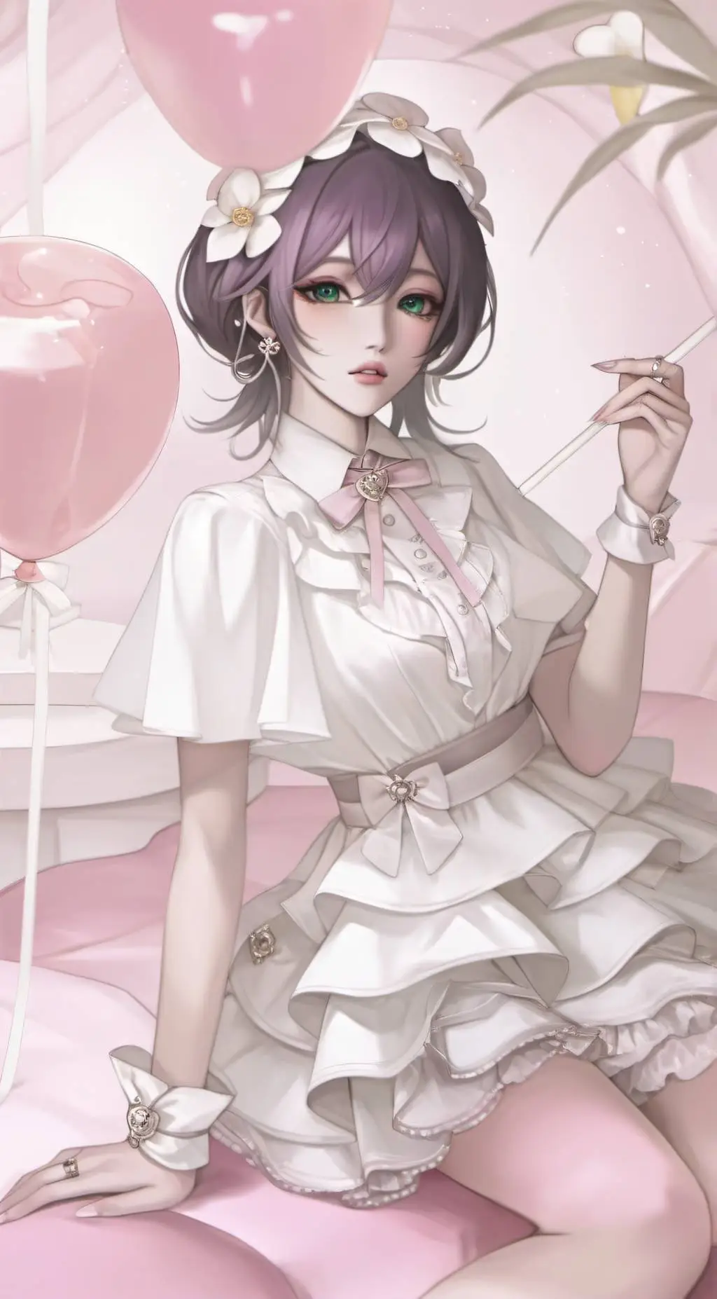 ai character: Sky~ background