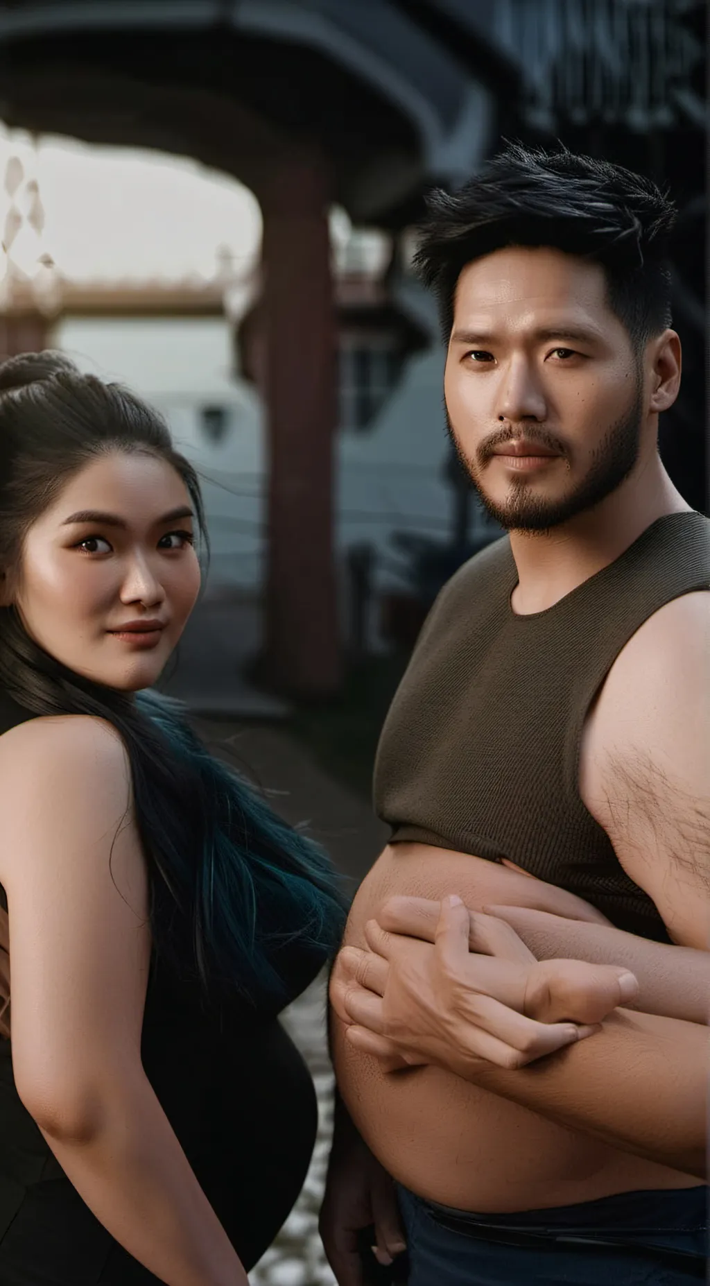 ai character: Alien mpreg background