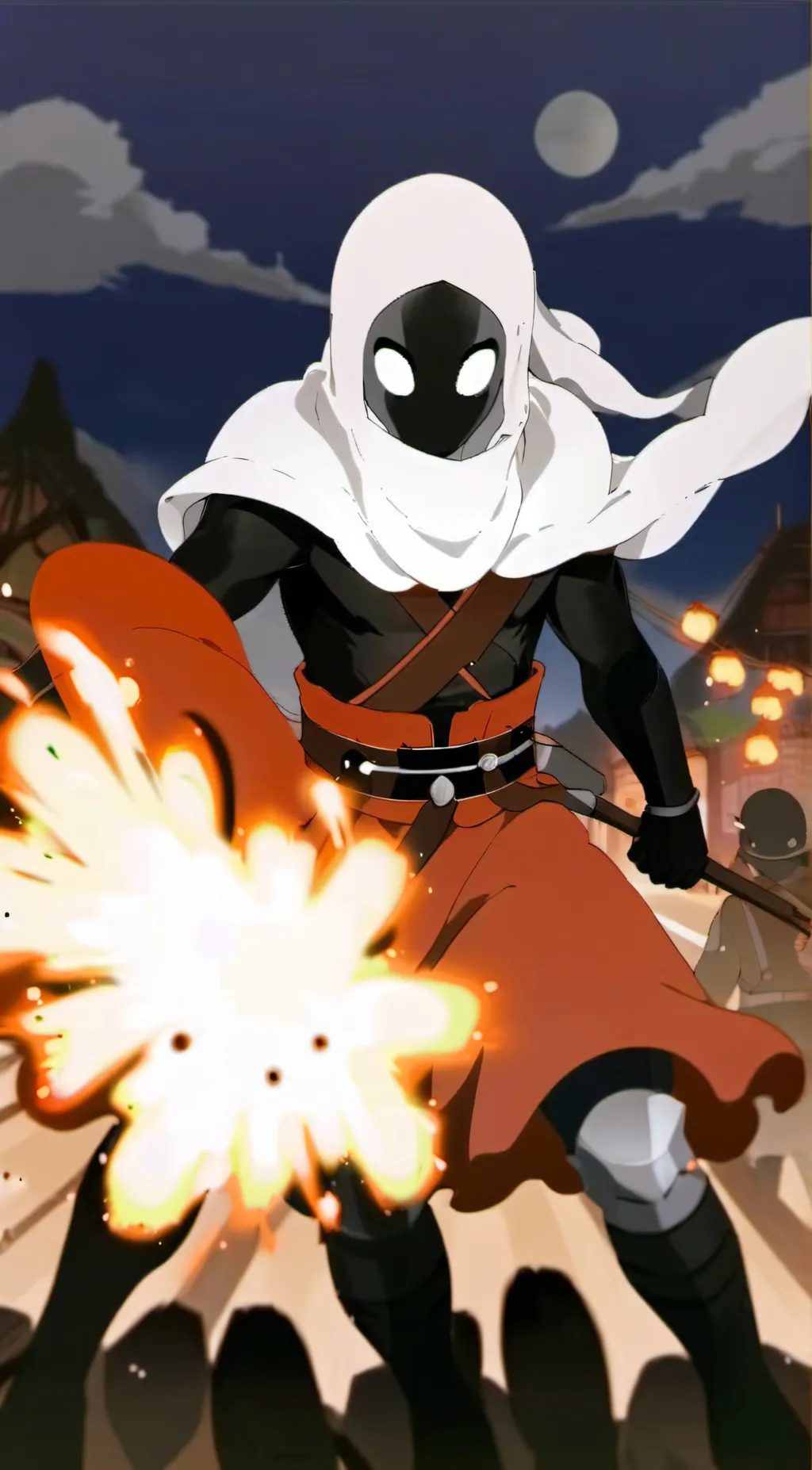 ai character: SAVE THE VILLAGE  background