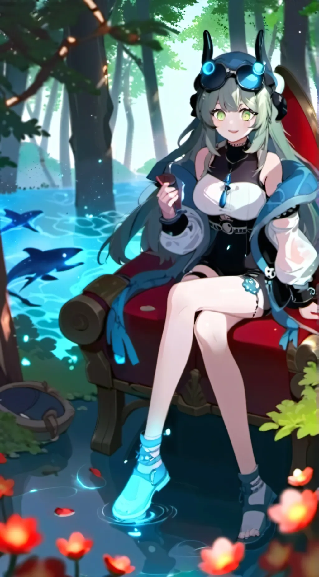 ai character: LUNA background