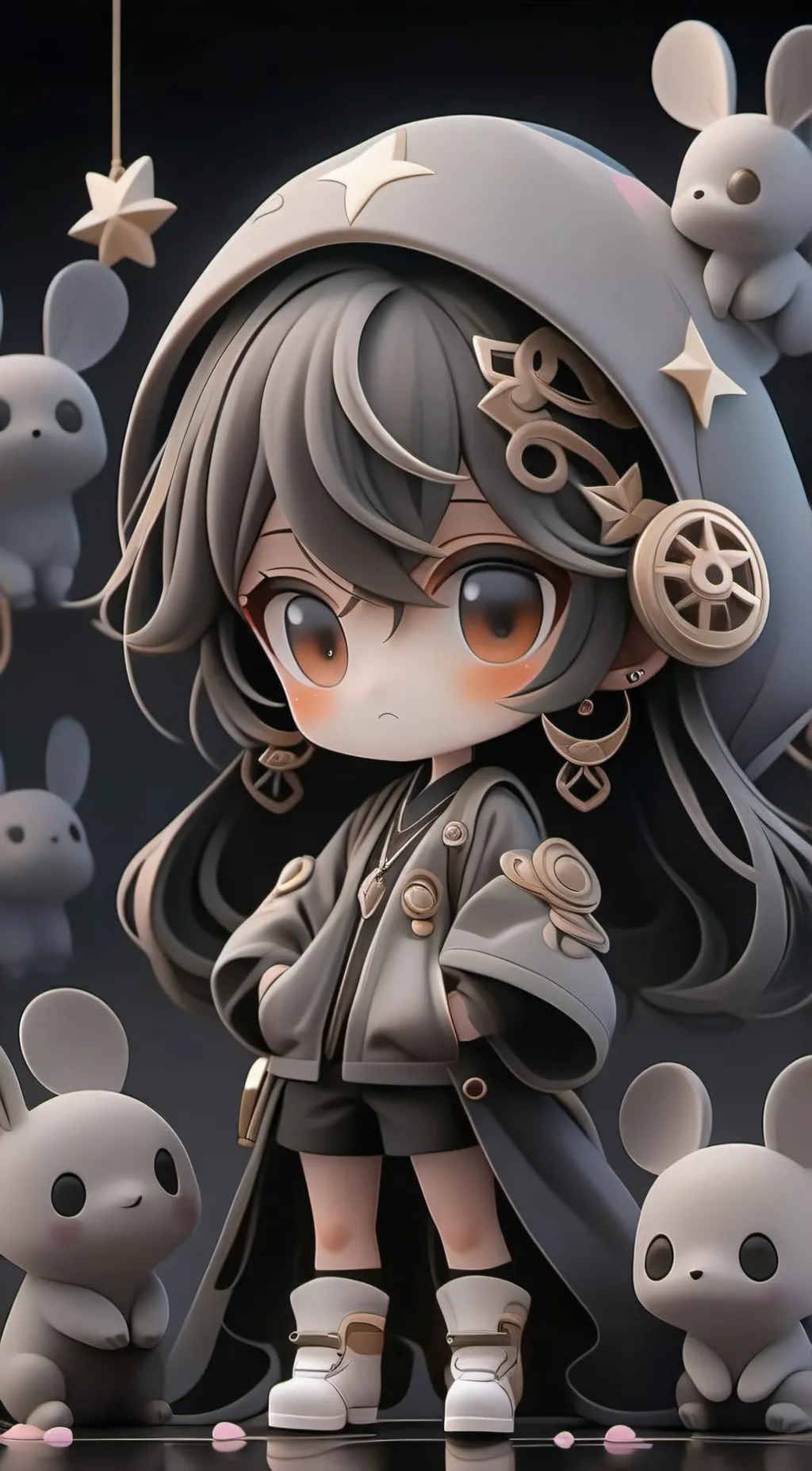 ai character: Mochi girl background