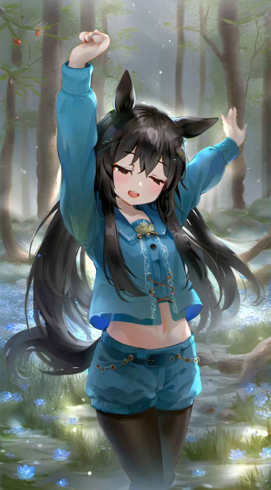 ai character: Flower  background