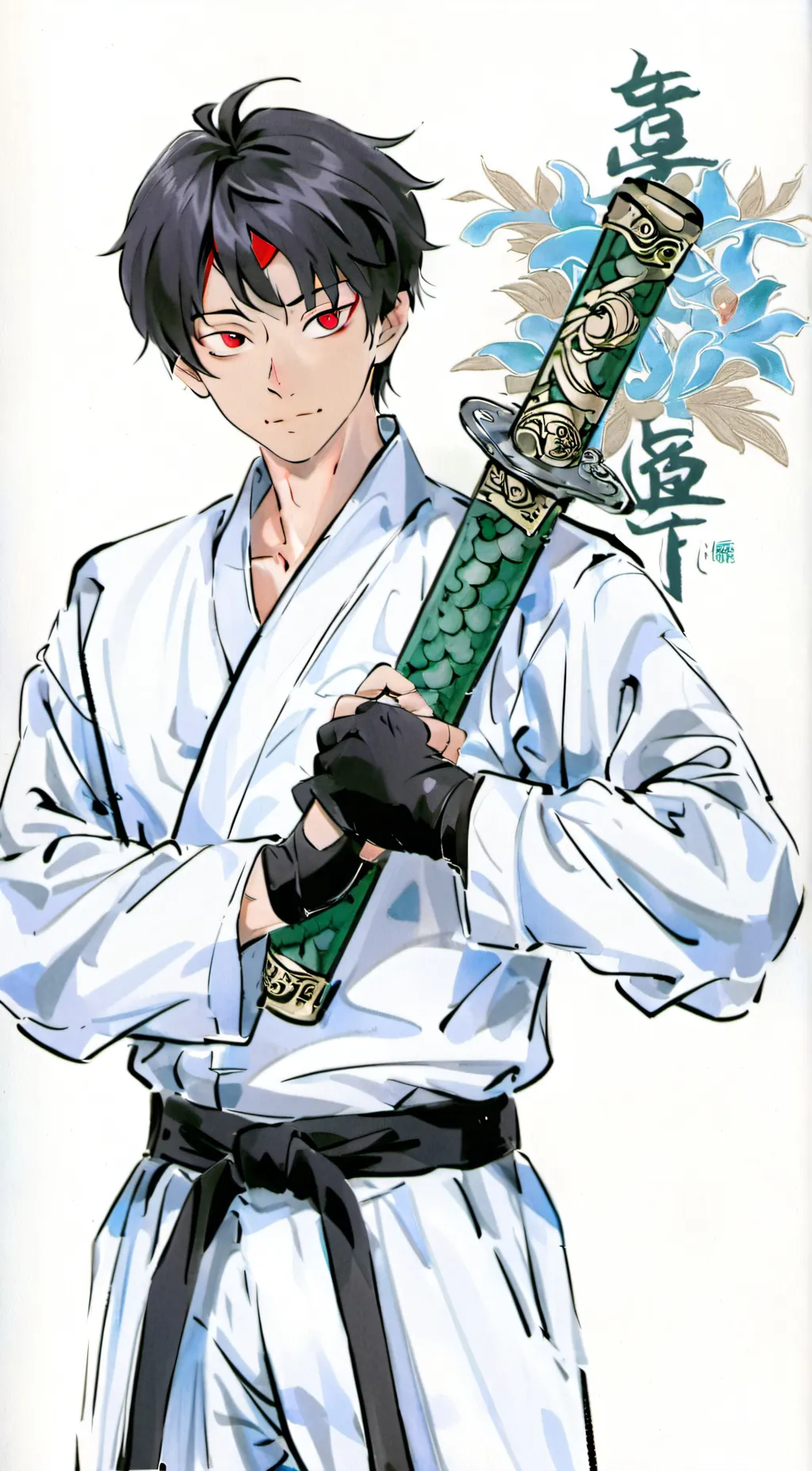 ai character: Budo mastua background