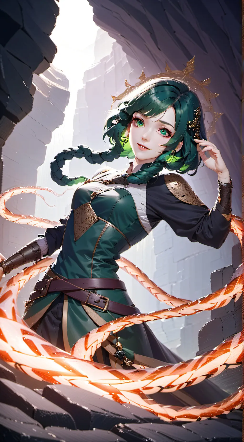 ai character: Medusa background