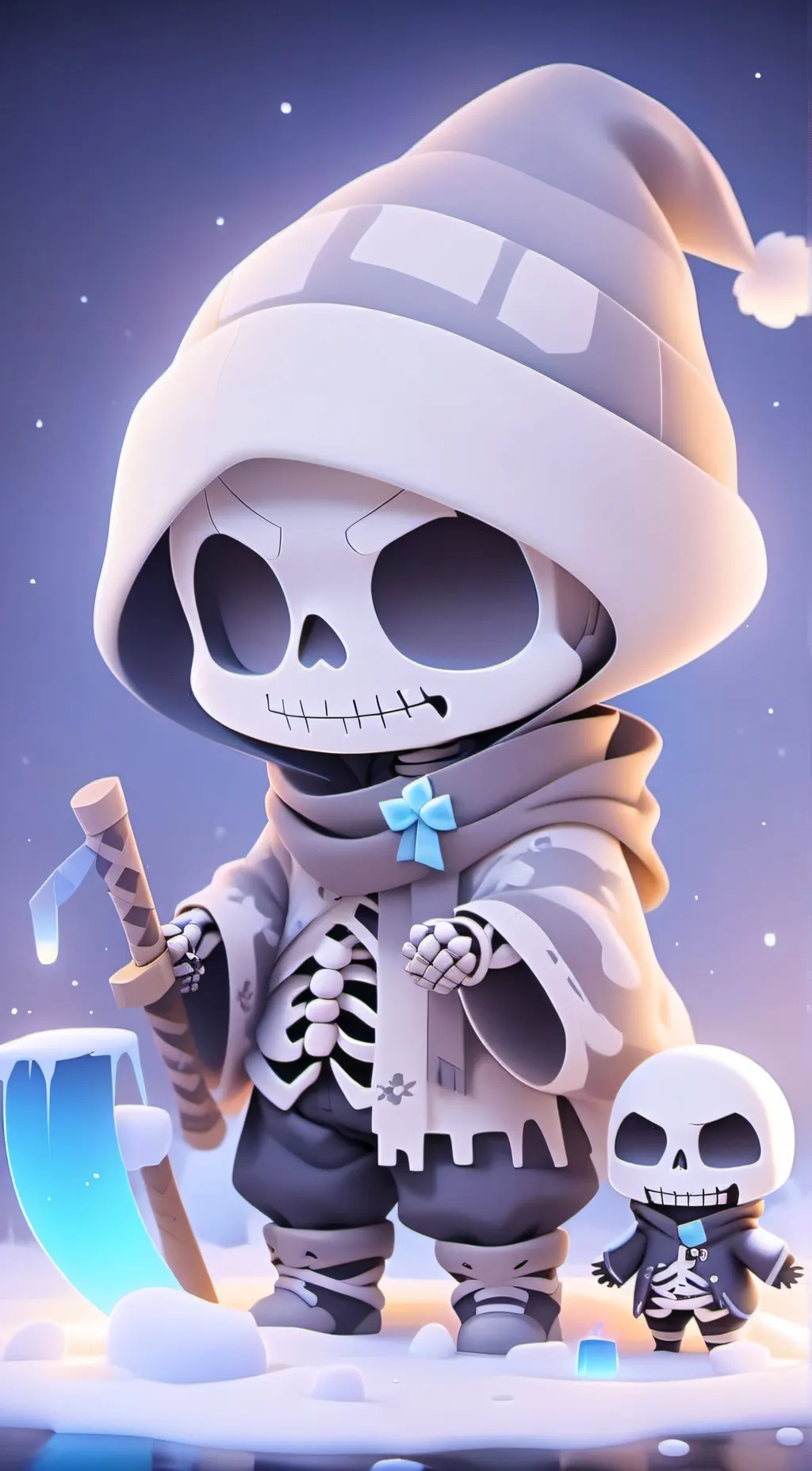 ai character: sans background