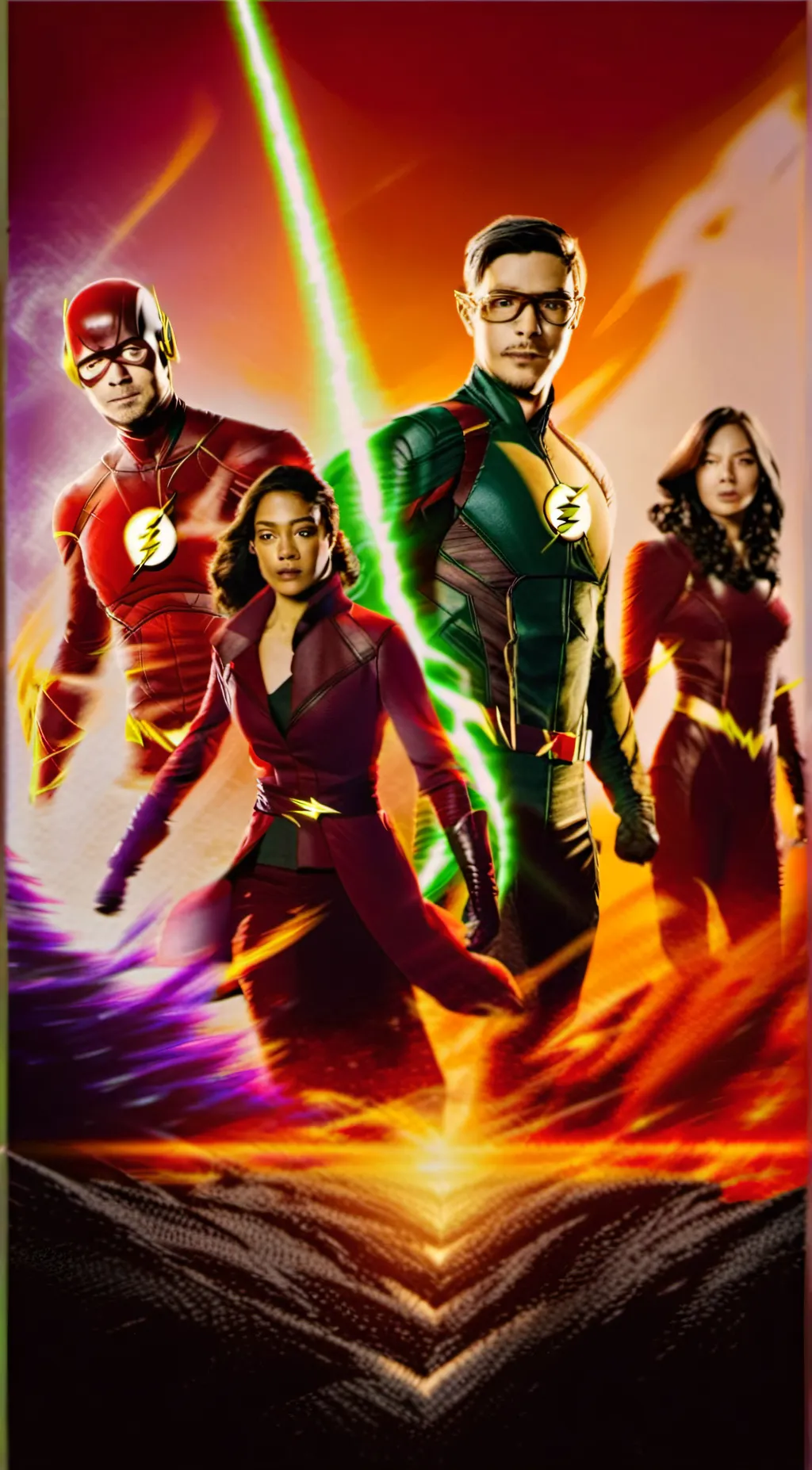 ai character: Team flash  background