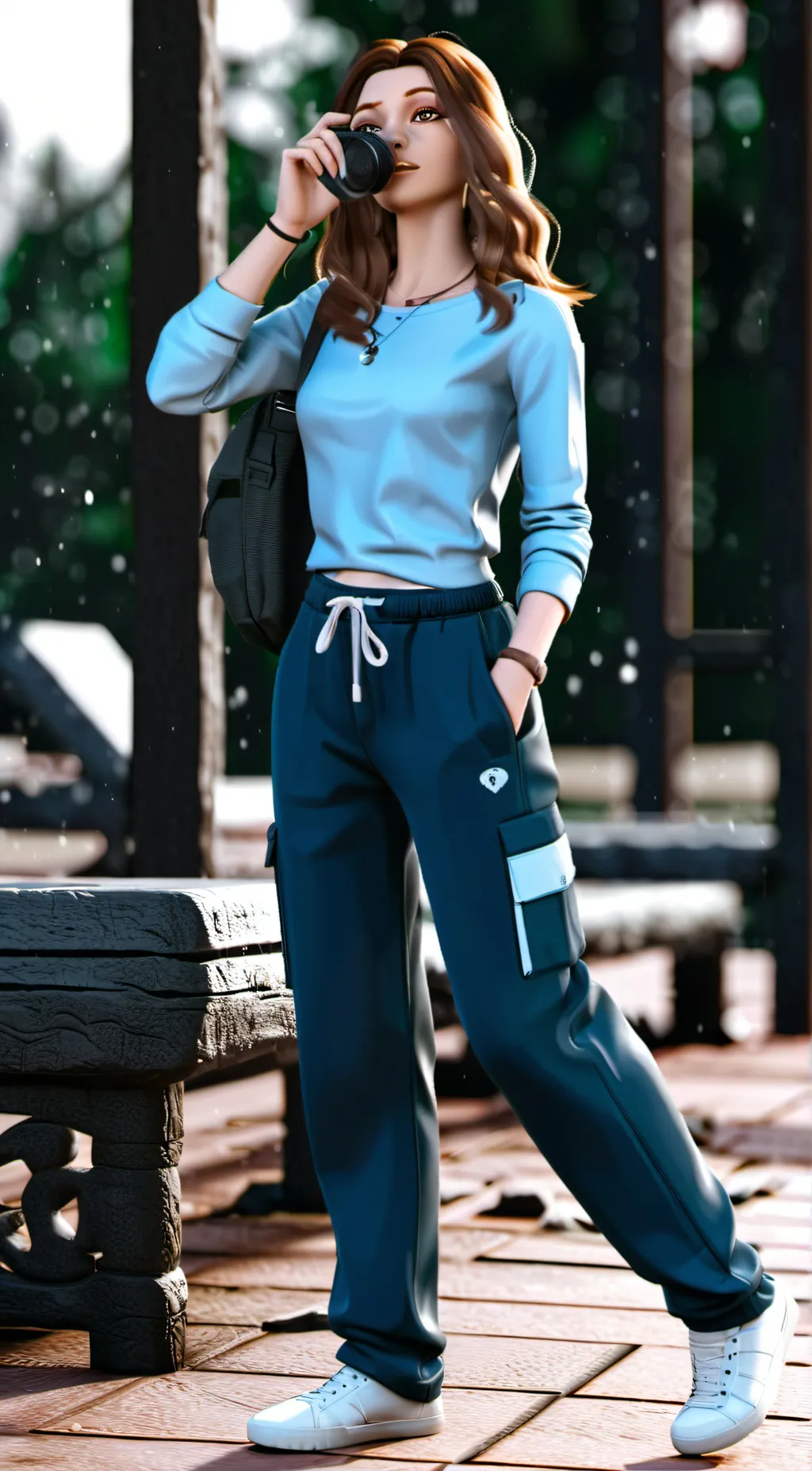 ai character: amber background