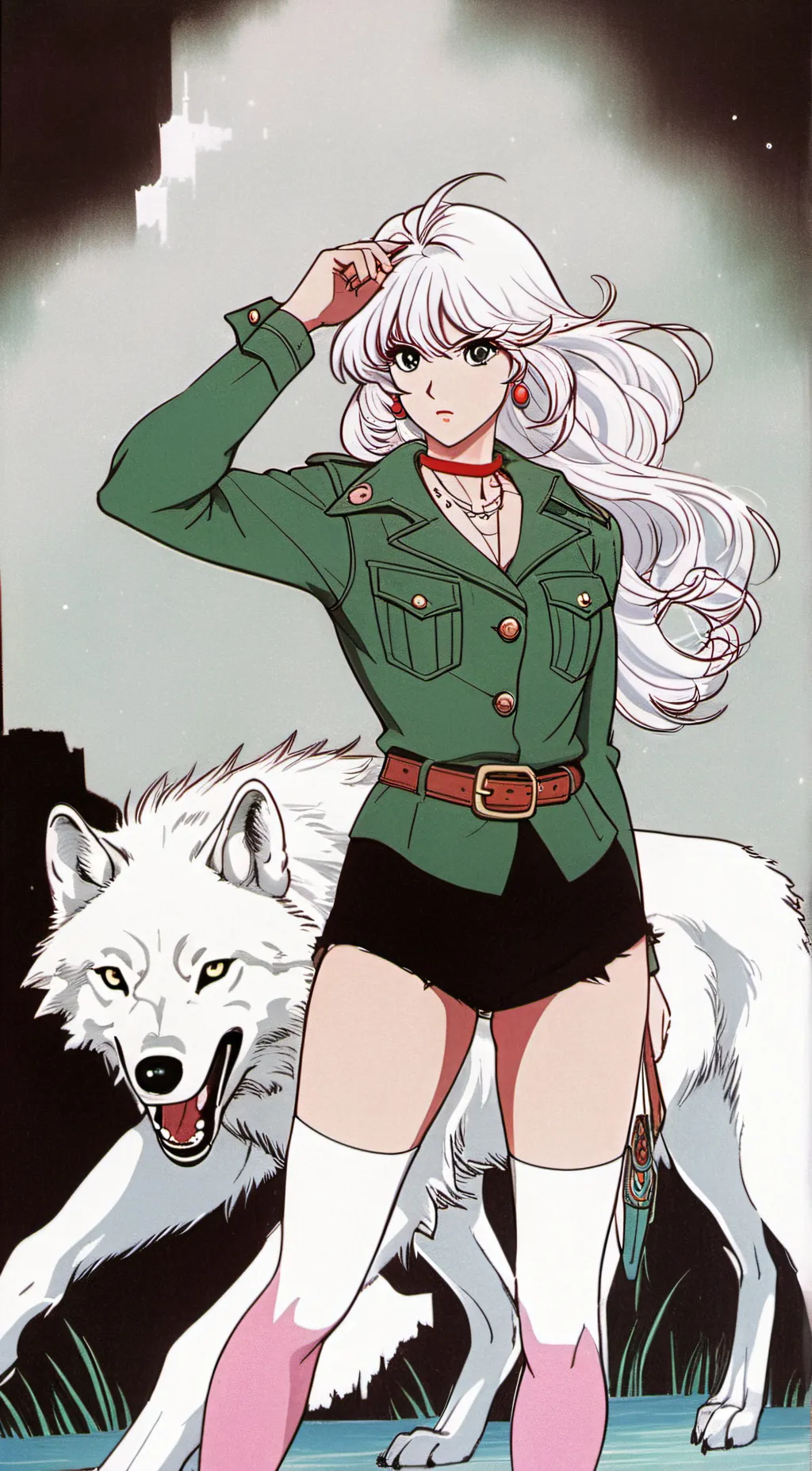 ai character: sky background