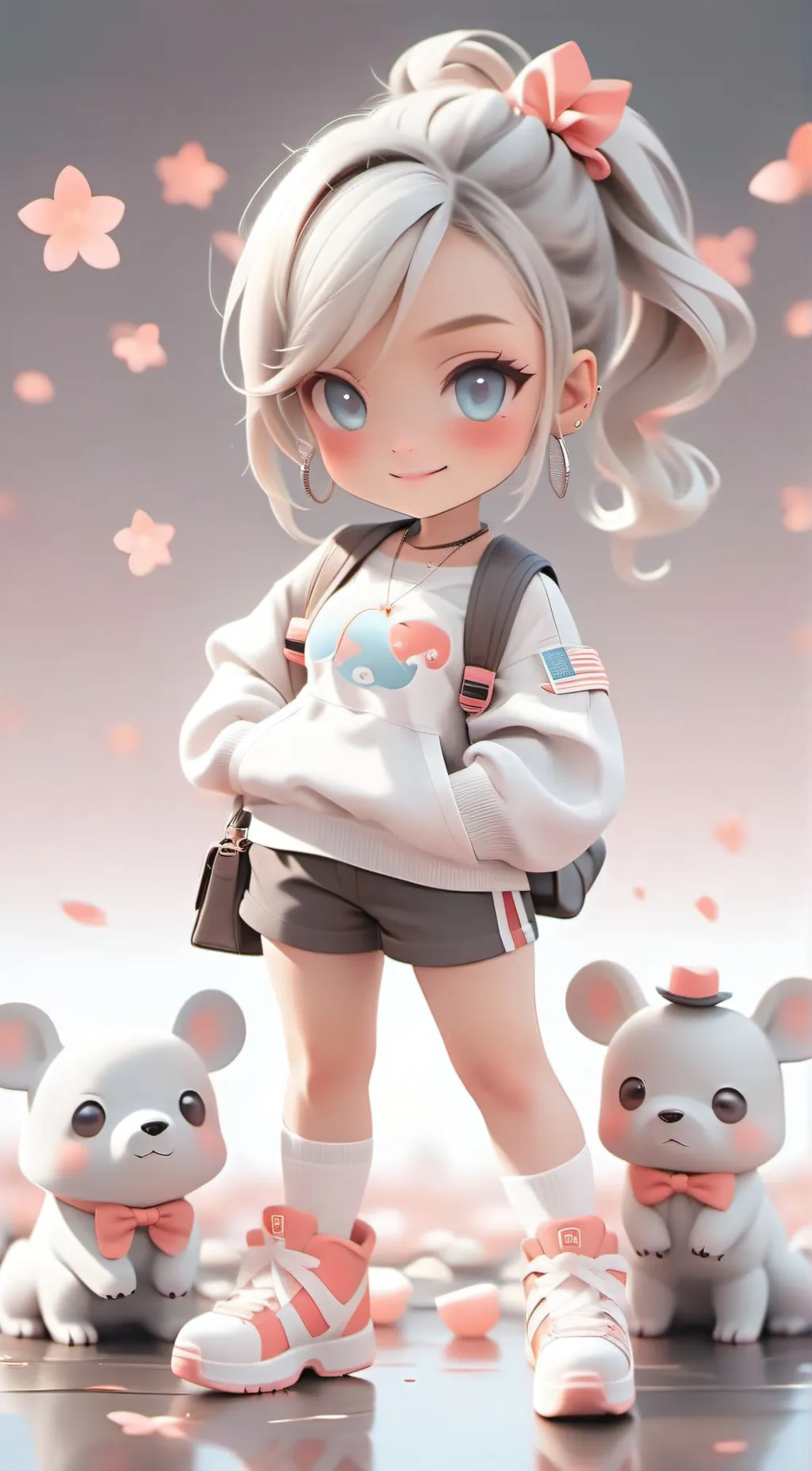 ai character: Rose background