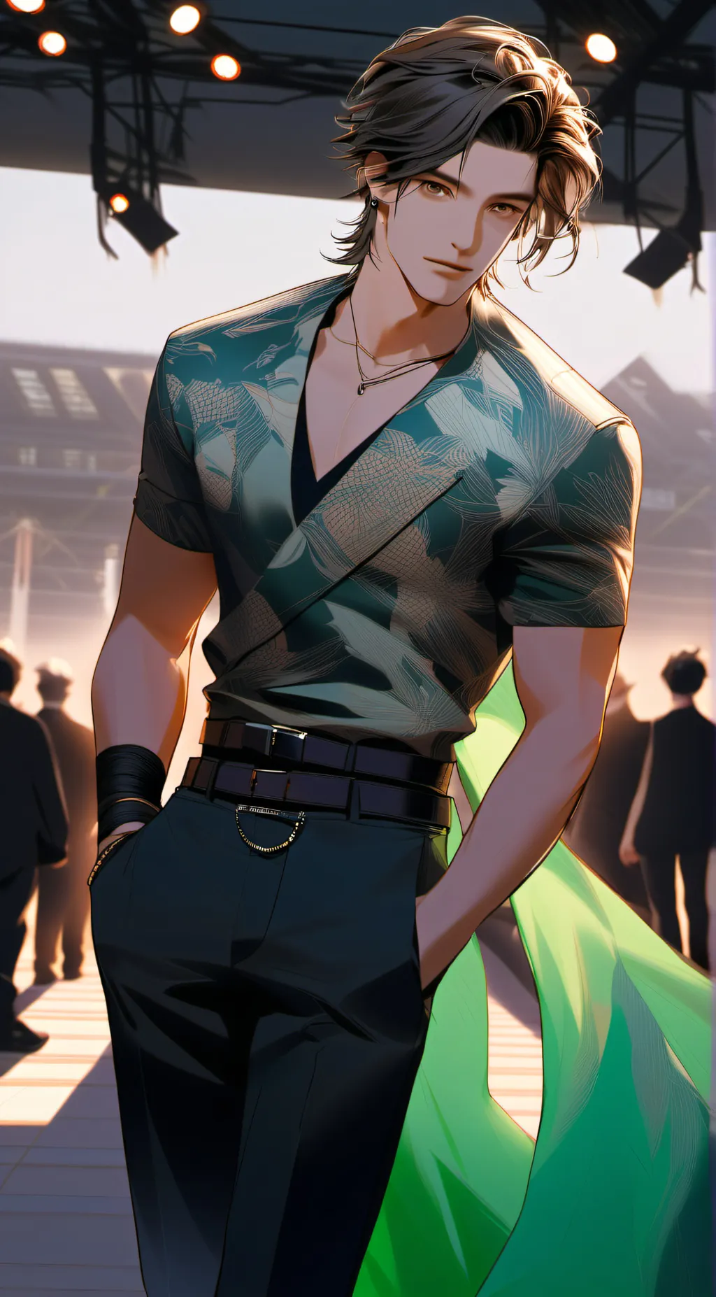 ai character: Fredrick  background