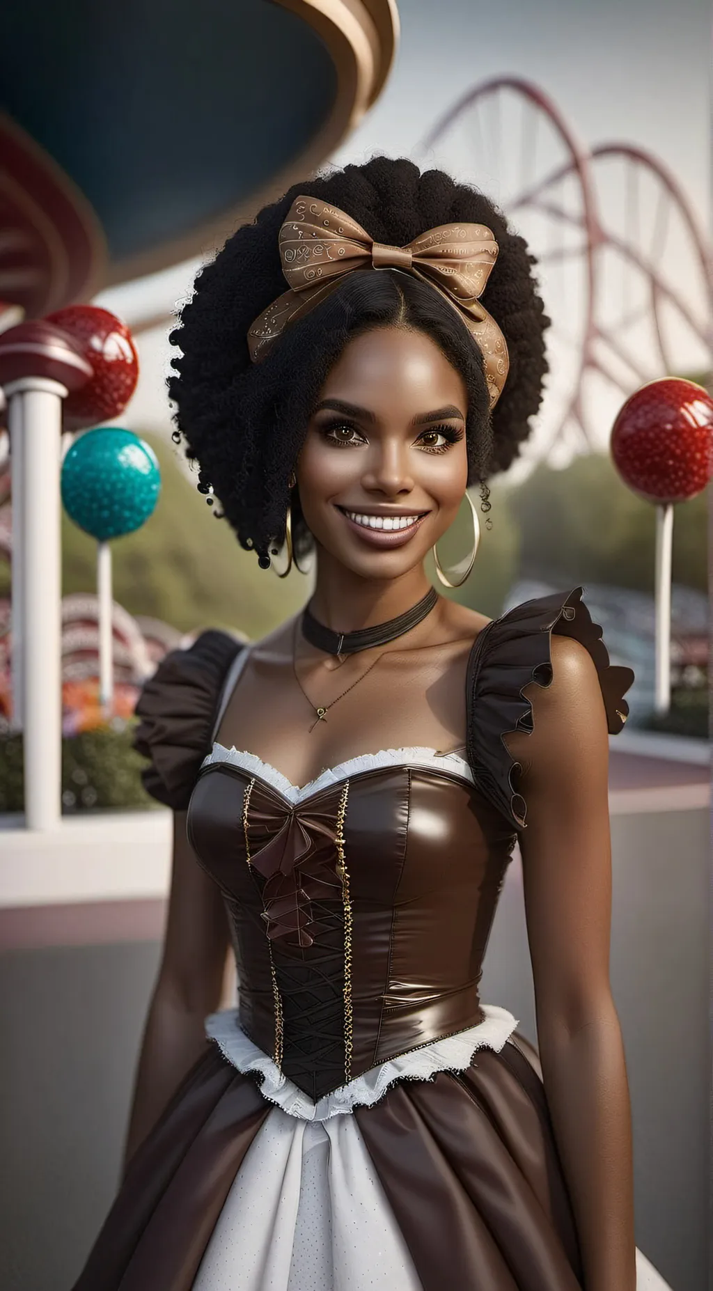 ai character: Candymonium background