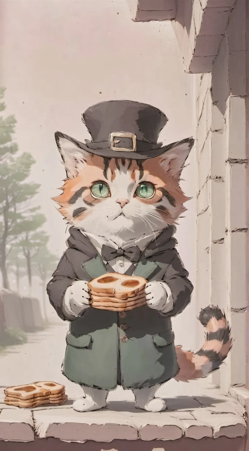 ai character: FANCY CAT background